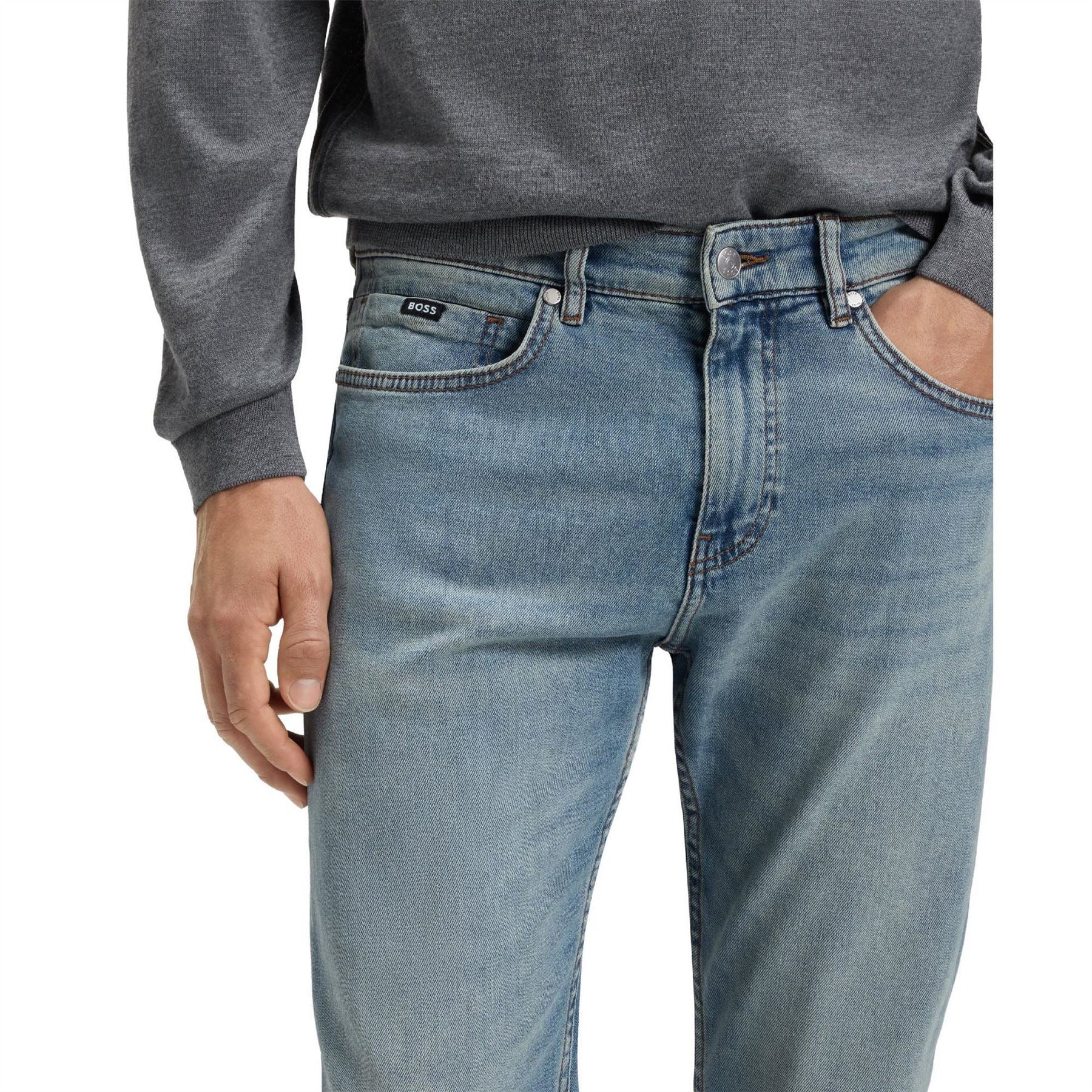 Boss Mens H Delaware 10263385 02 Slim Fit Jeans