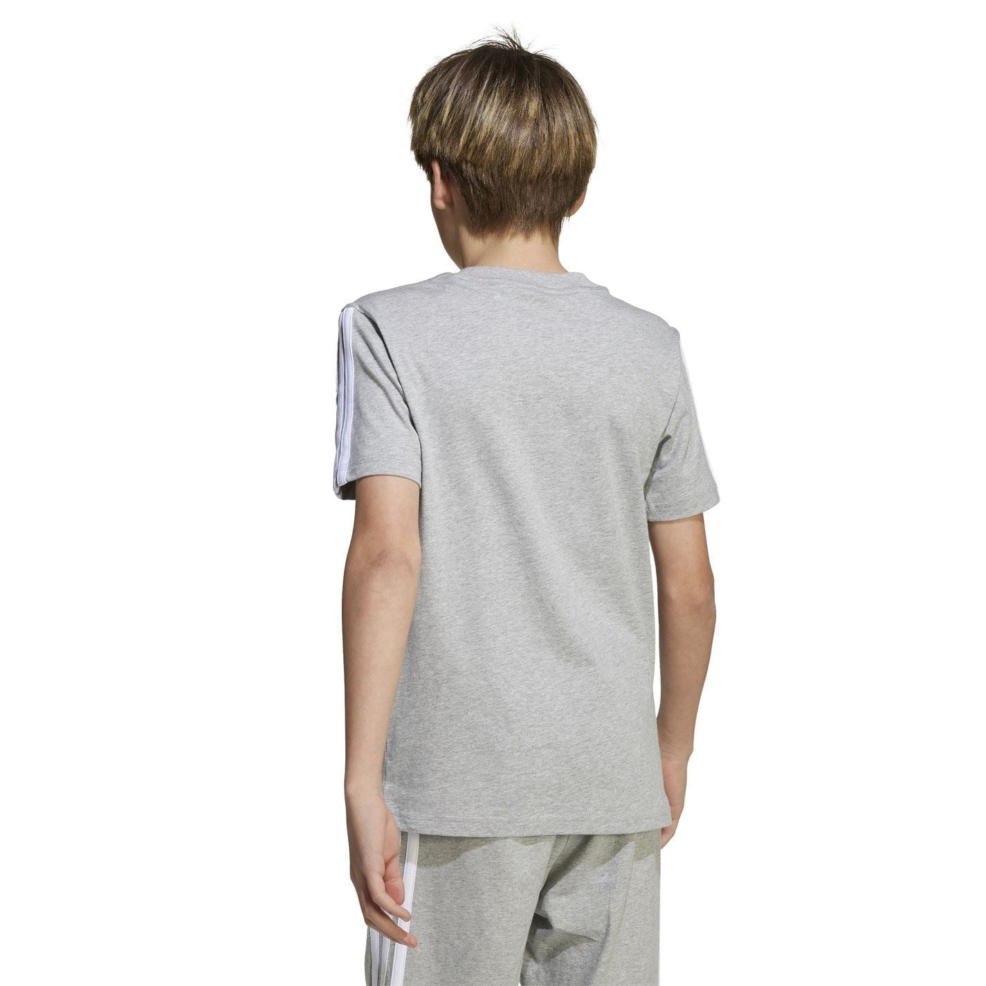 adidas 3 Stripe Essentials T-Shirt Junior