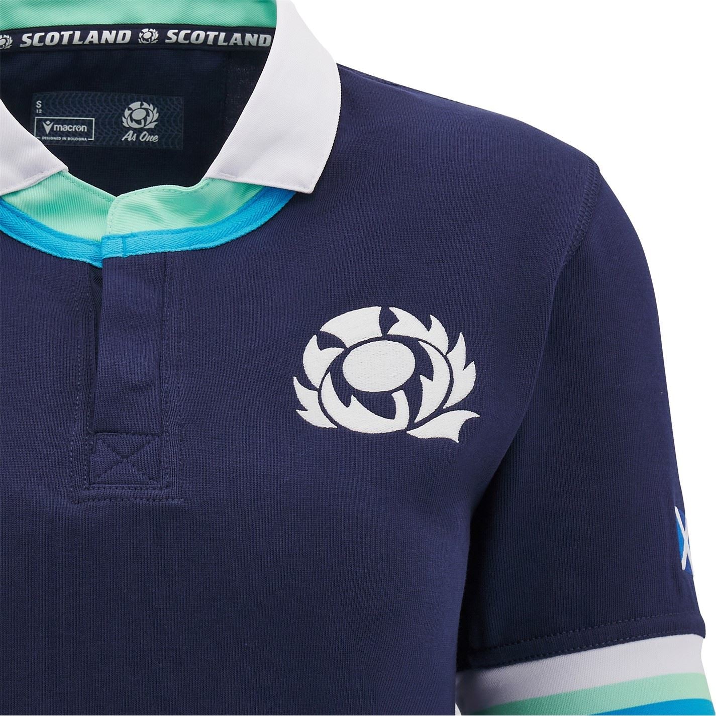 Macron Womens Scotland Rugby Home Cotton Shirt 2024