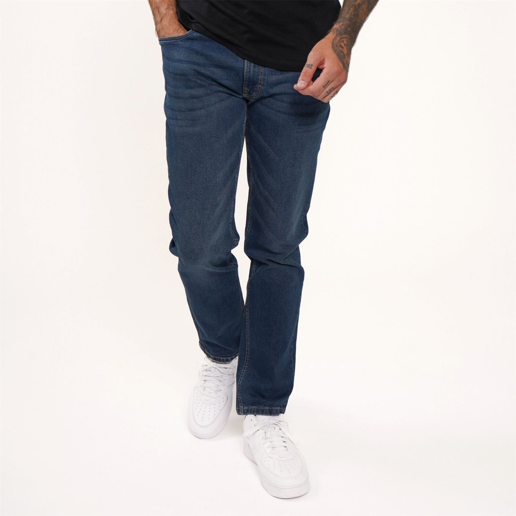 Firetrap Mens Rom Straight Leg Jeans