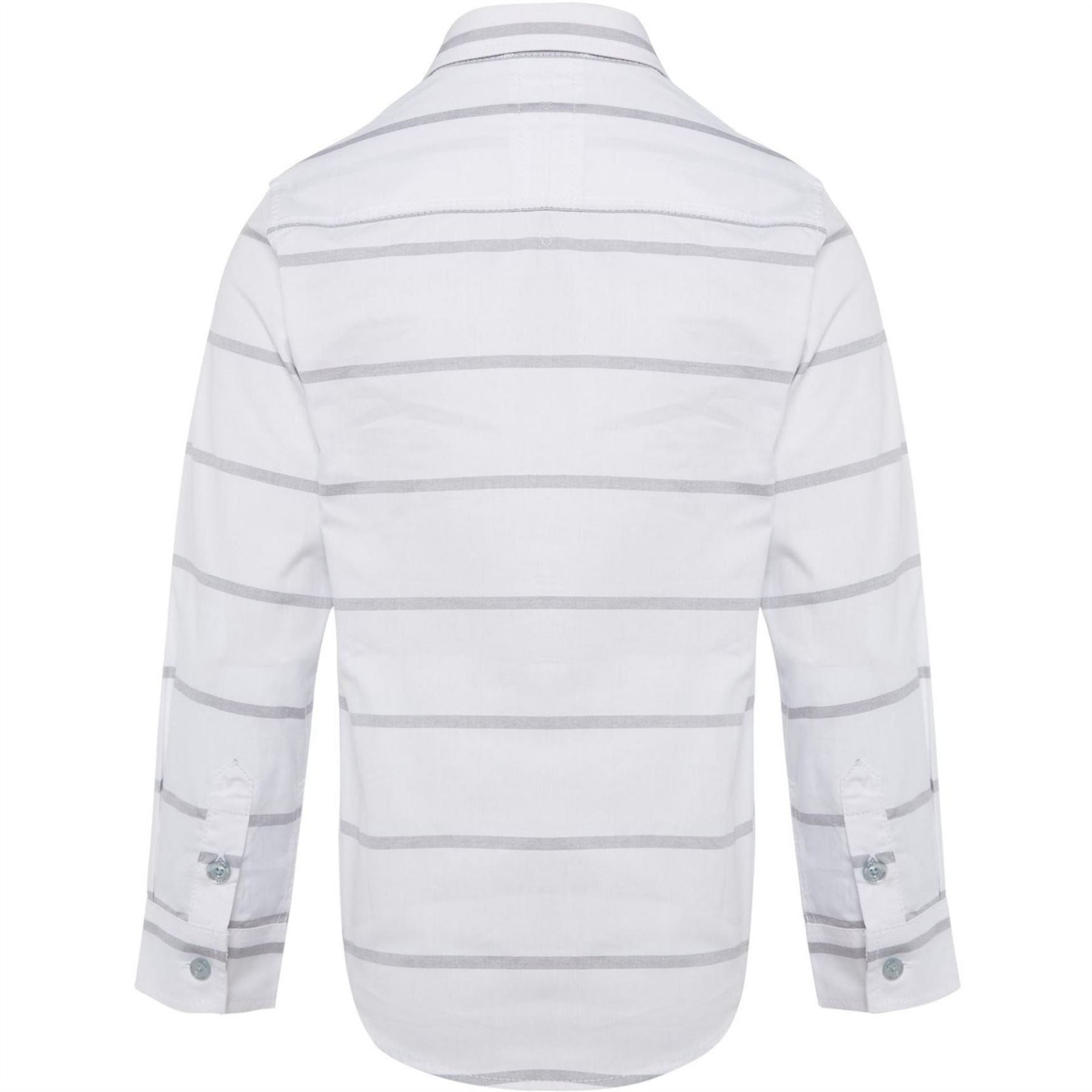 Boss Long Sleeve All Over Stripe Design Shirt