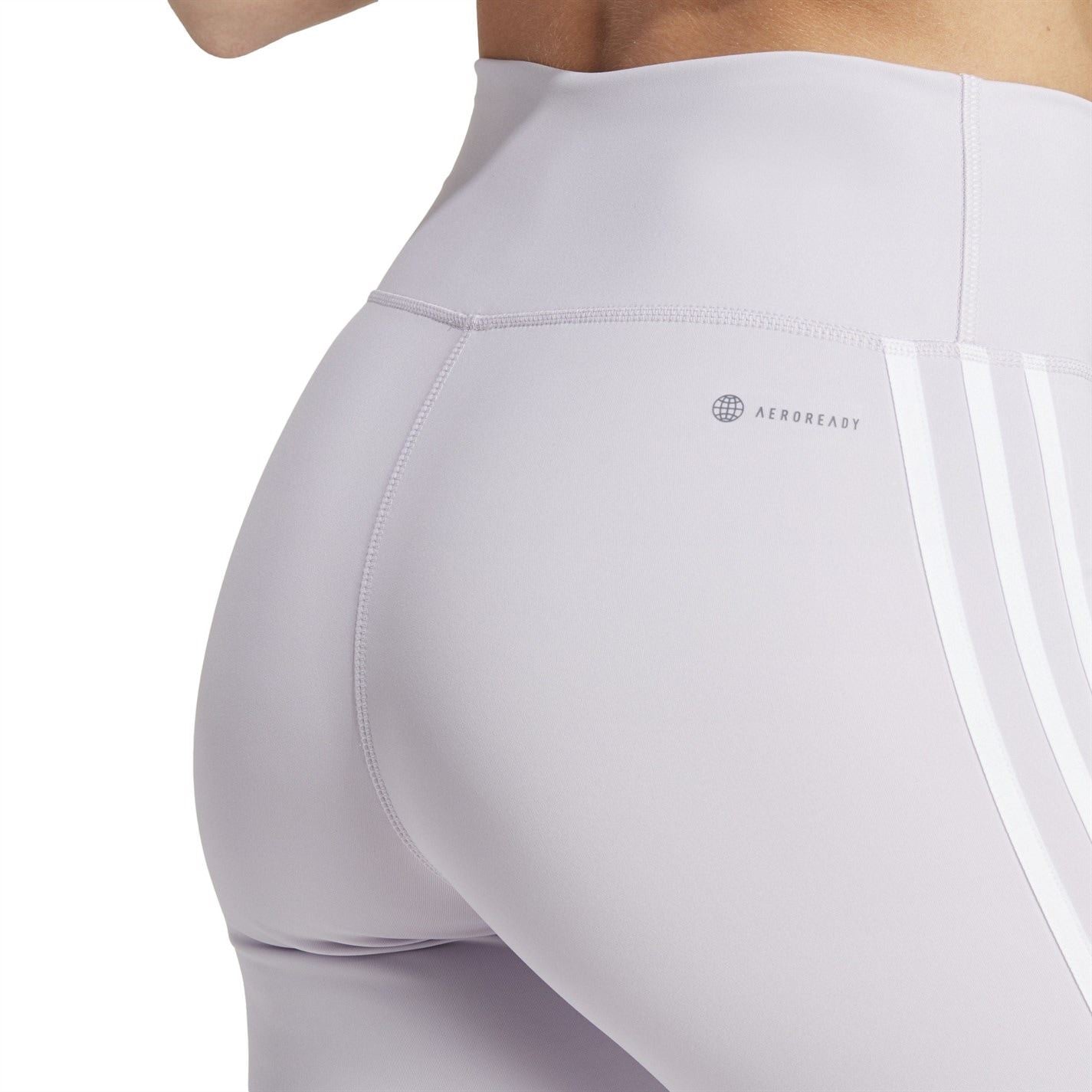 adidas Train Essentials Striped High Waisted Jersey Leggings