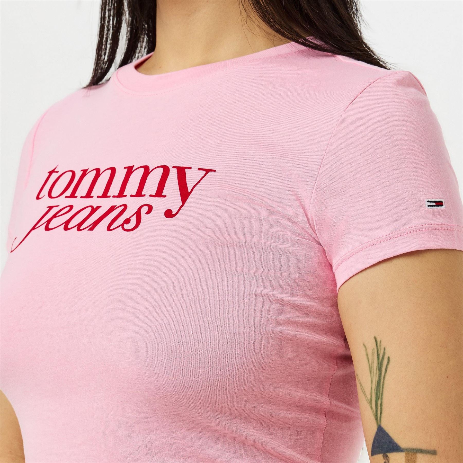 Tommy Jeans Slim Fit Essential Logo Print T-Shirt
