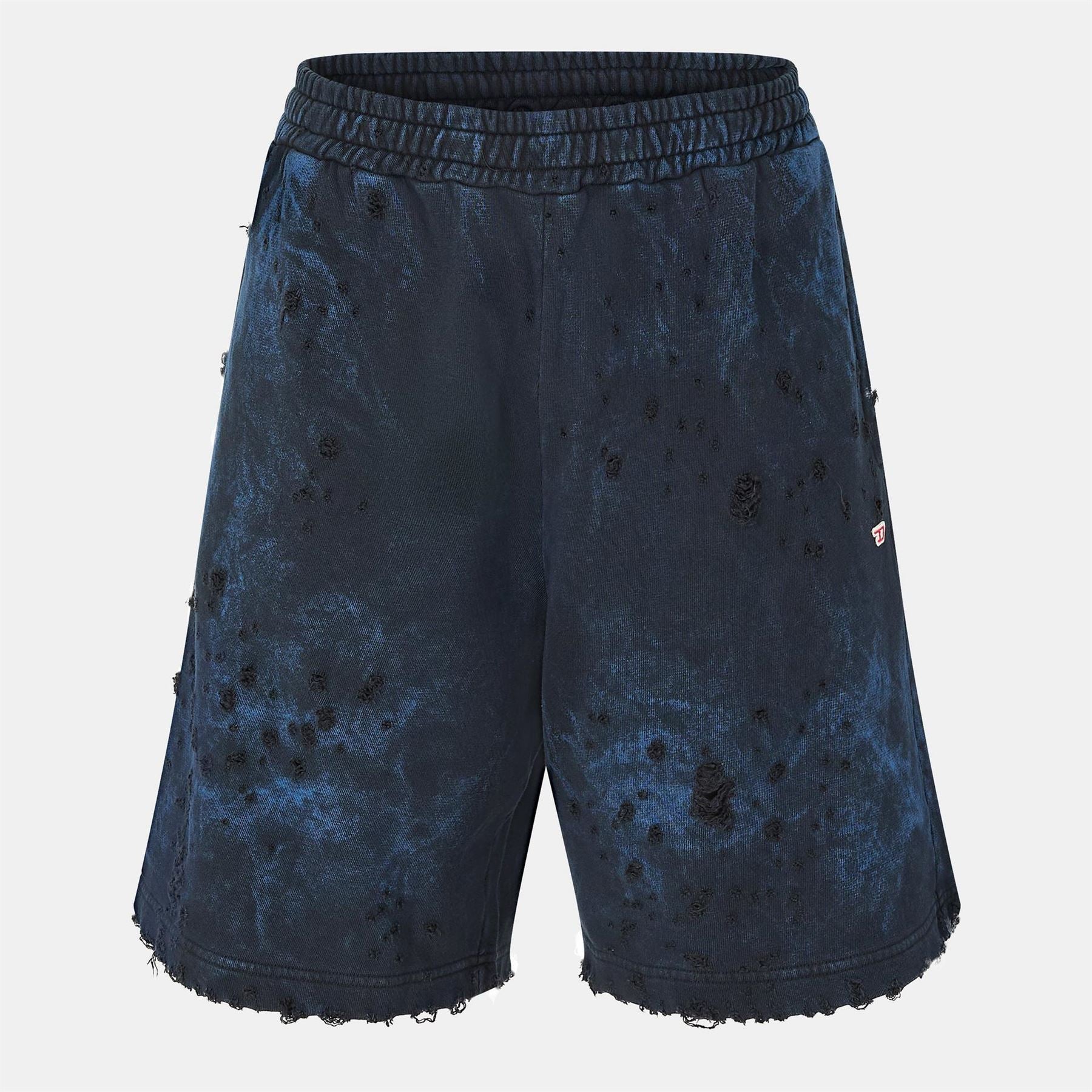 Diesel Distressed Acid Wash Shorts