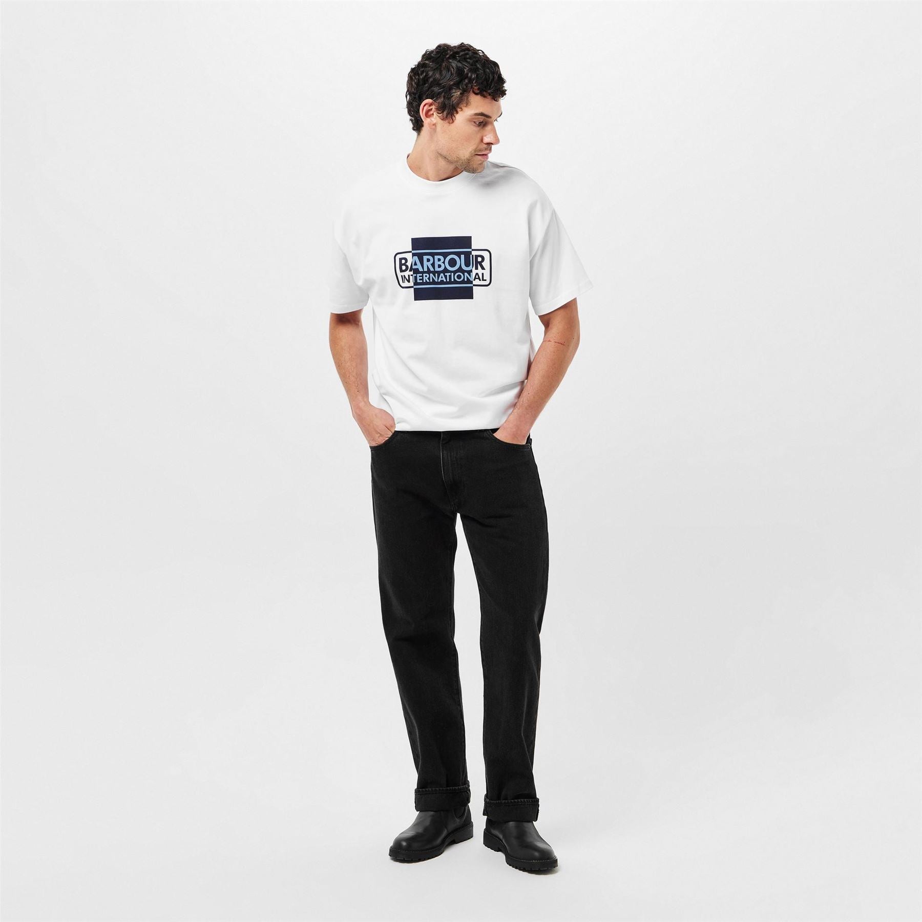 Barbour International Sleeved Cotton Divide T-Shirt