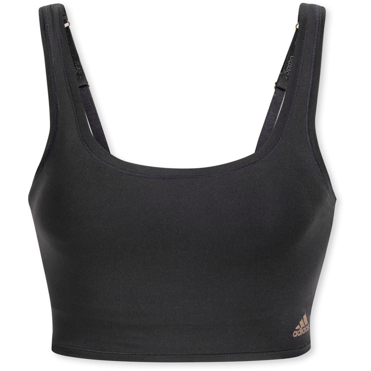 adidas Cropped Snug Fit Scoop Neck Bralet