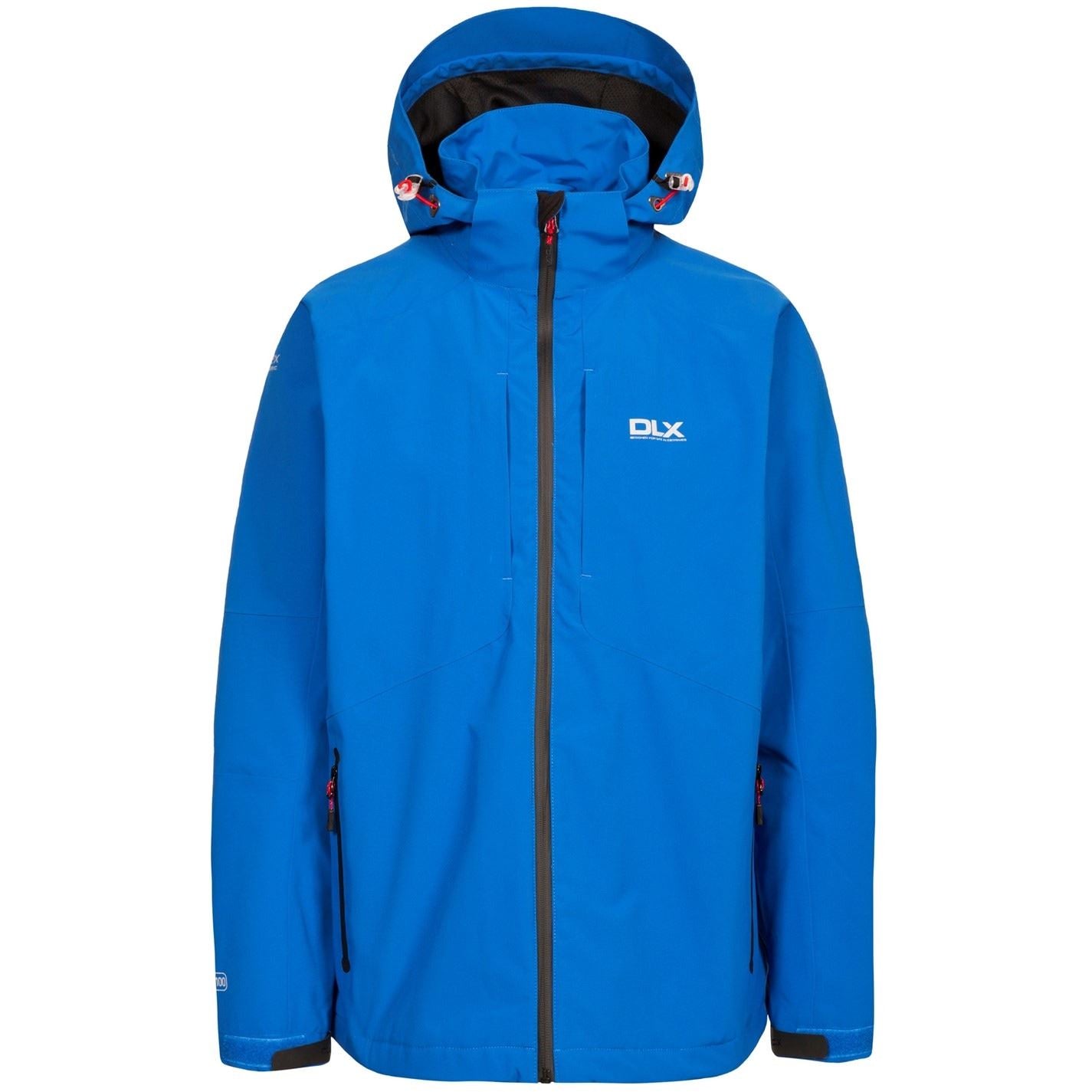 DLX Kumar Hooded Solid Patterned Zipped Pocket Rain Jacket