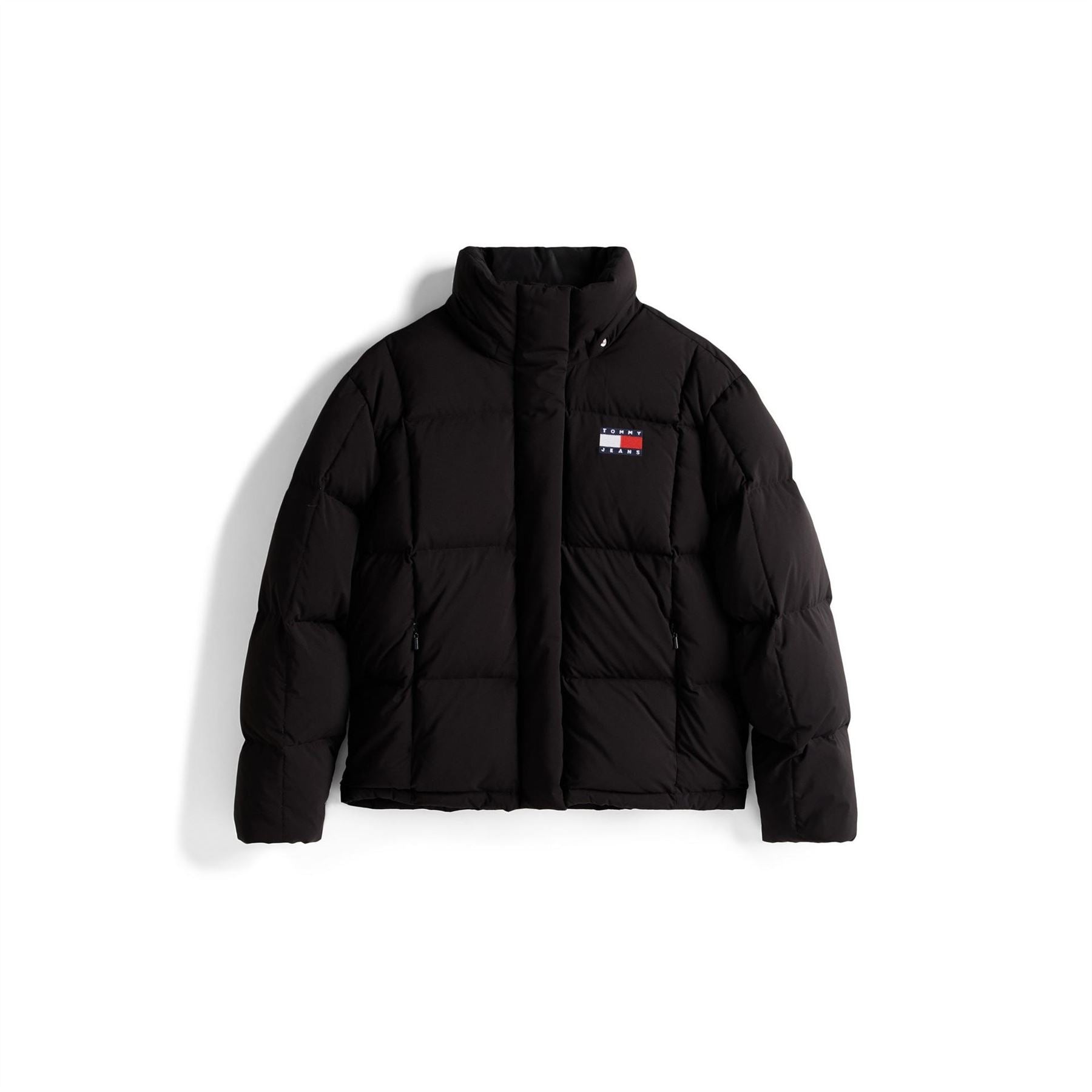 Tommy Jeans Alaska Water Resistant Long Sleeve Short Puffer Jacket