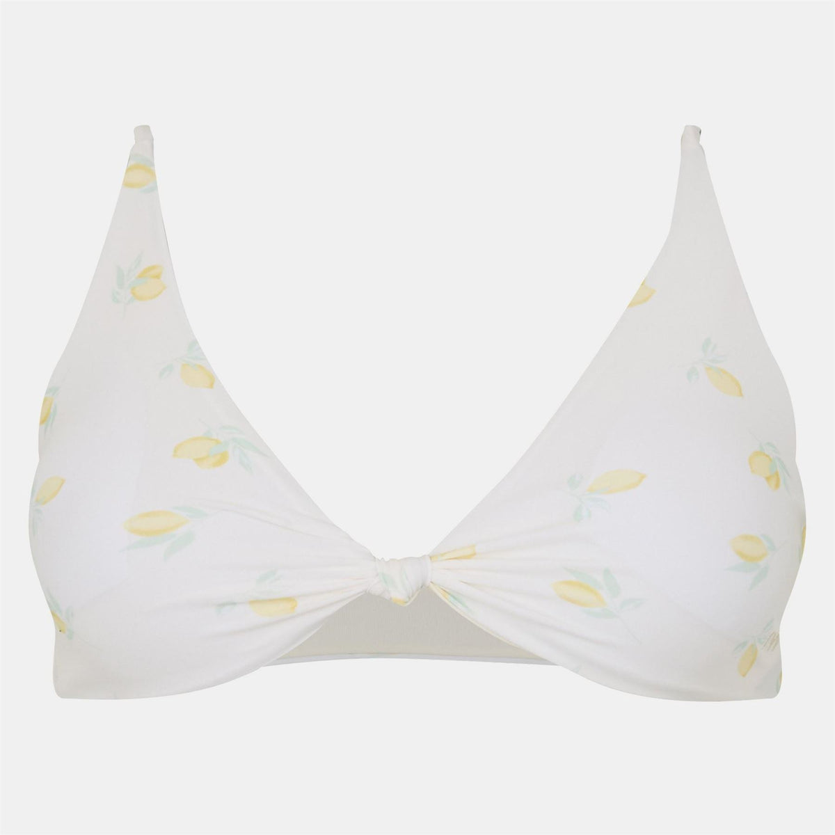 Jack Wills Knot Front Bikini Top Fruit Patterned