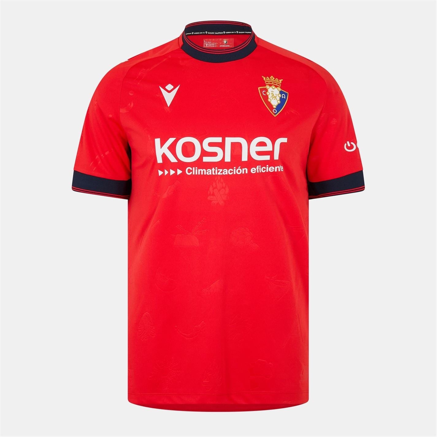 Macron Osasuna Home Shirt 2024 2025 Adults