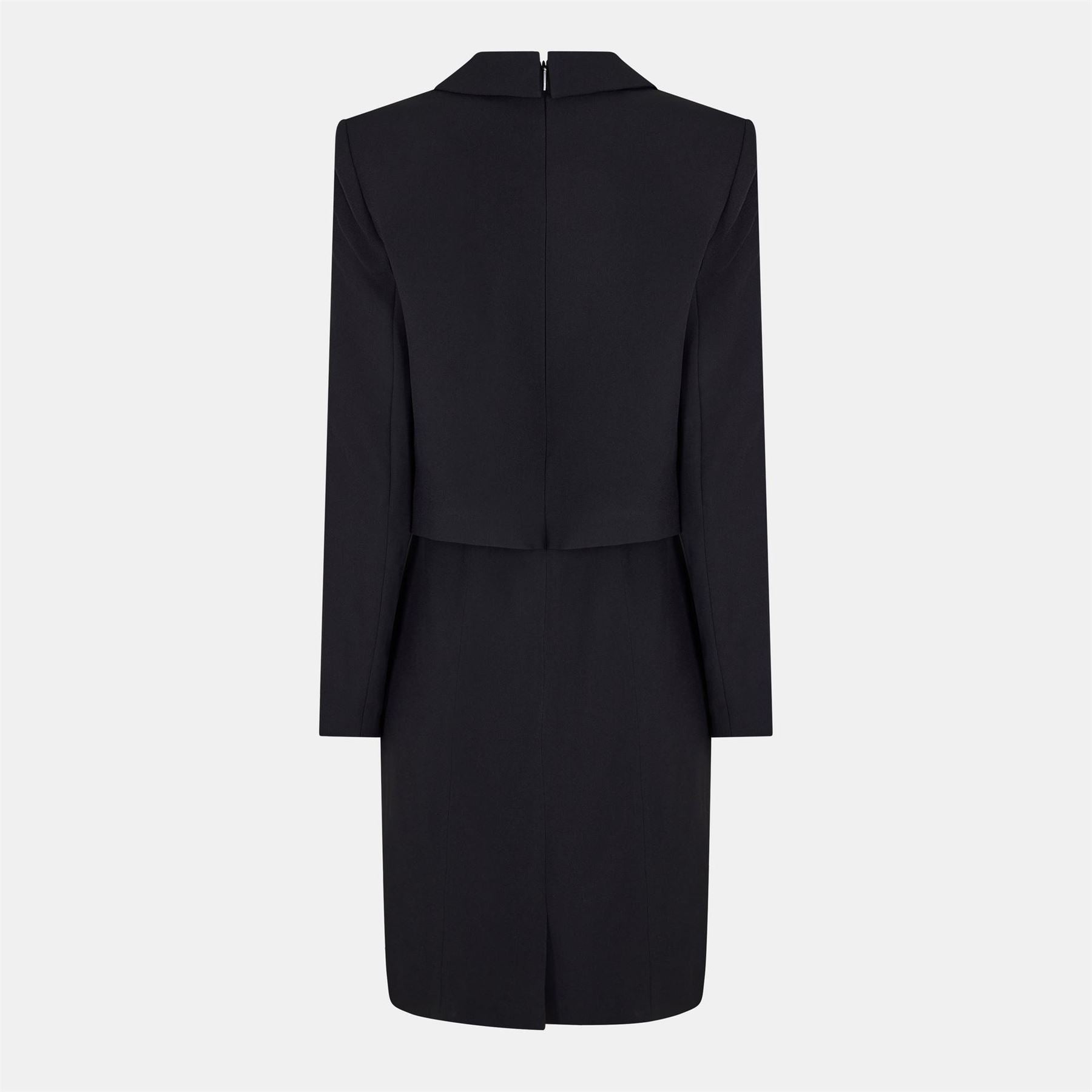 Boss Dajoana Gsu Collared Neck Long Sleeve Knee Length Blazer Dress