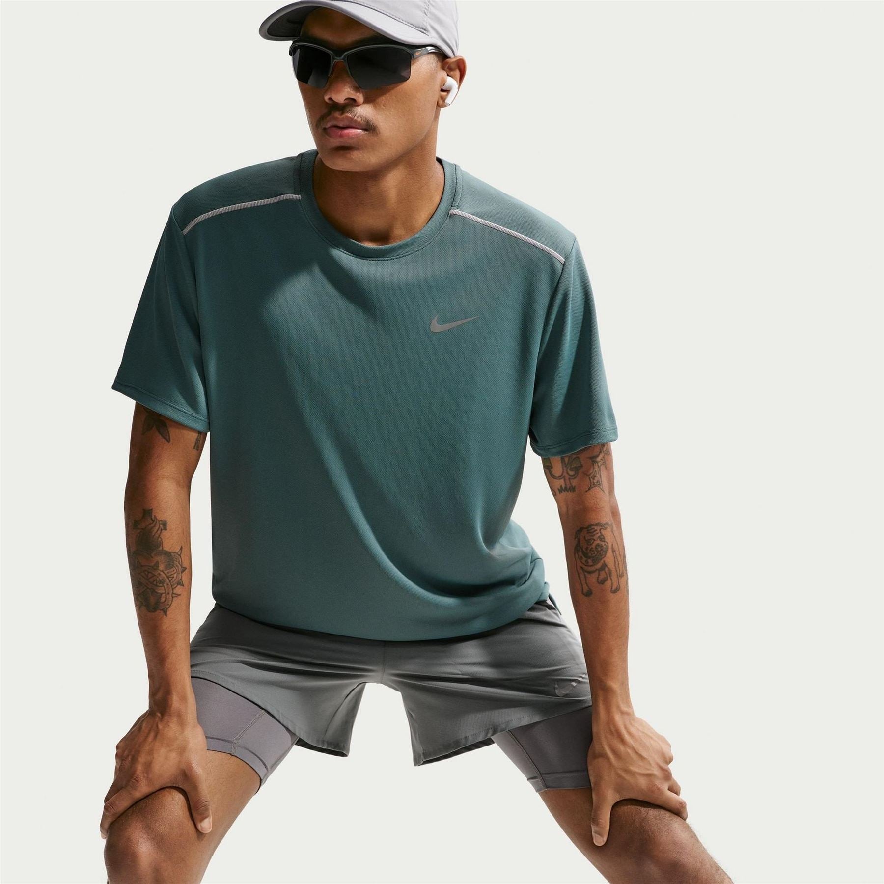 Nike Mens Drifit Miler Running Top