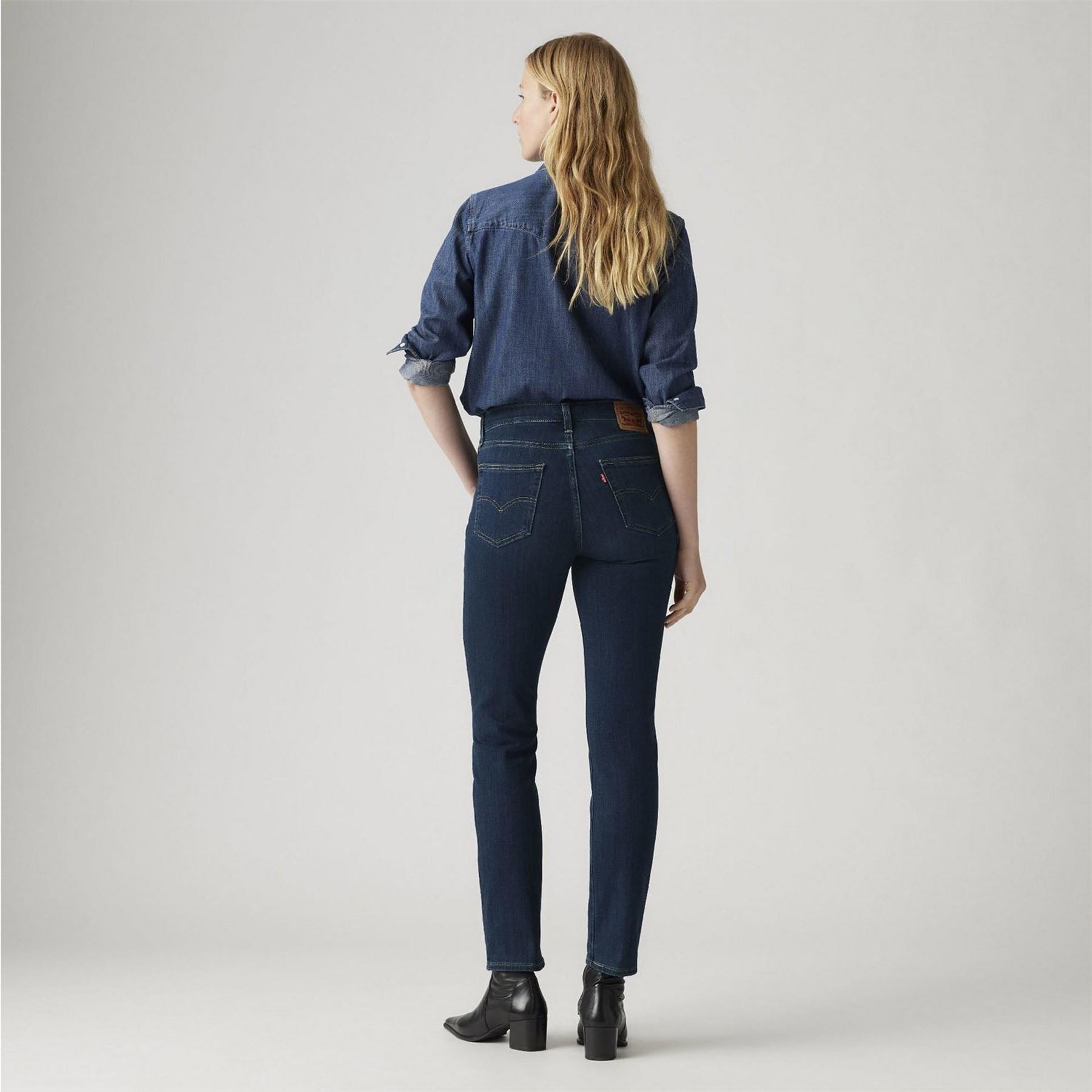 Levis 724 High Rise Straight Blue sw