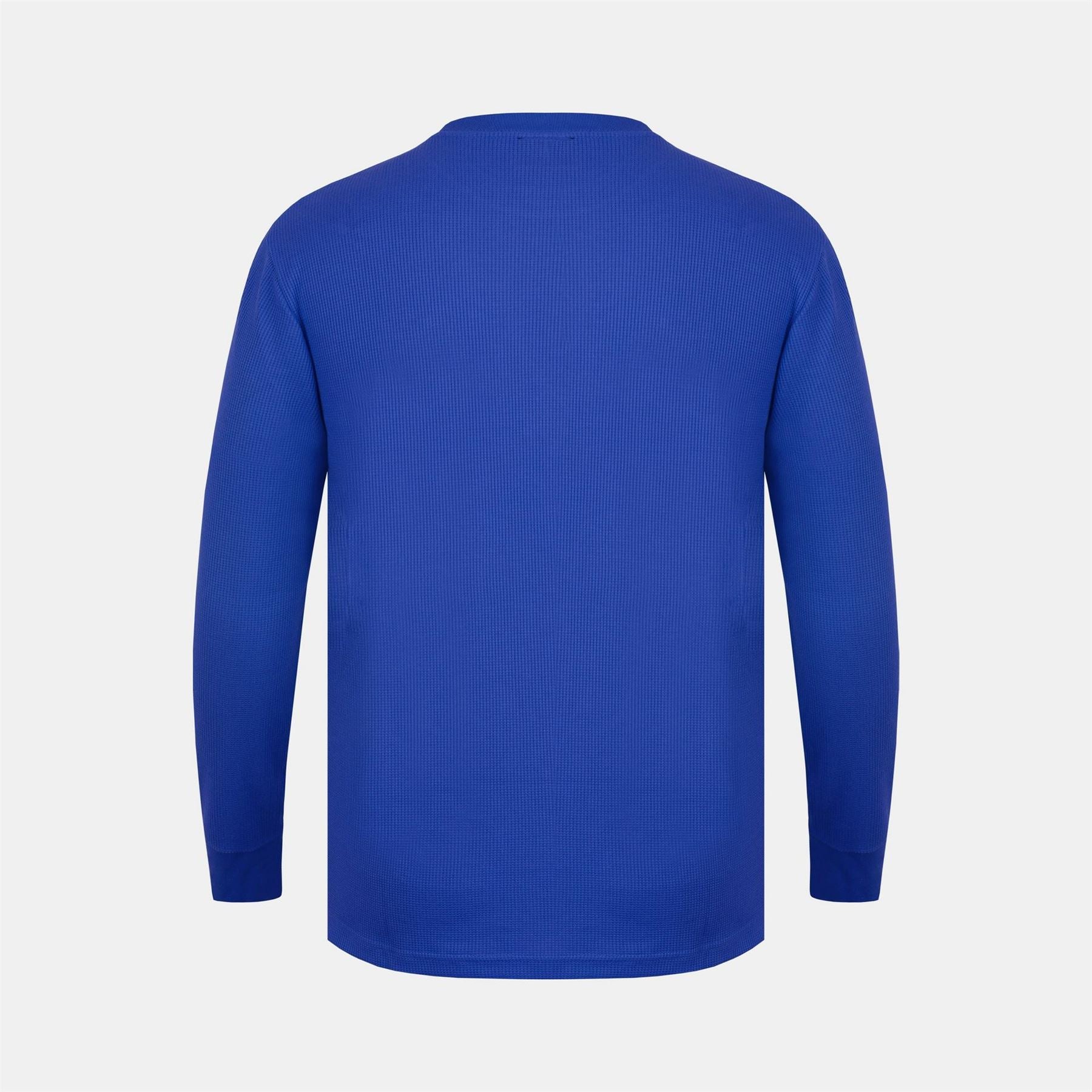 Fabric Crew Neck Long Sleeve Waffle T-Shirt
