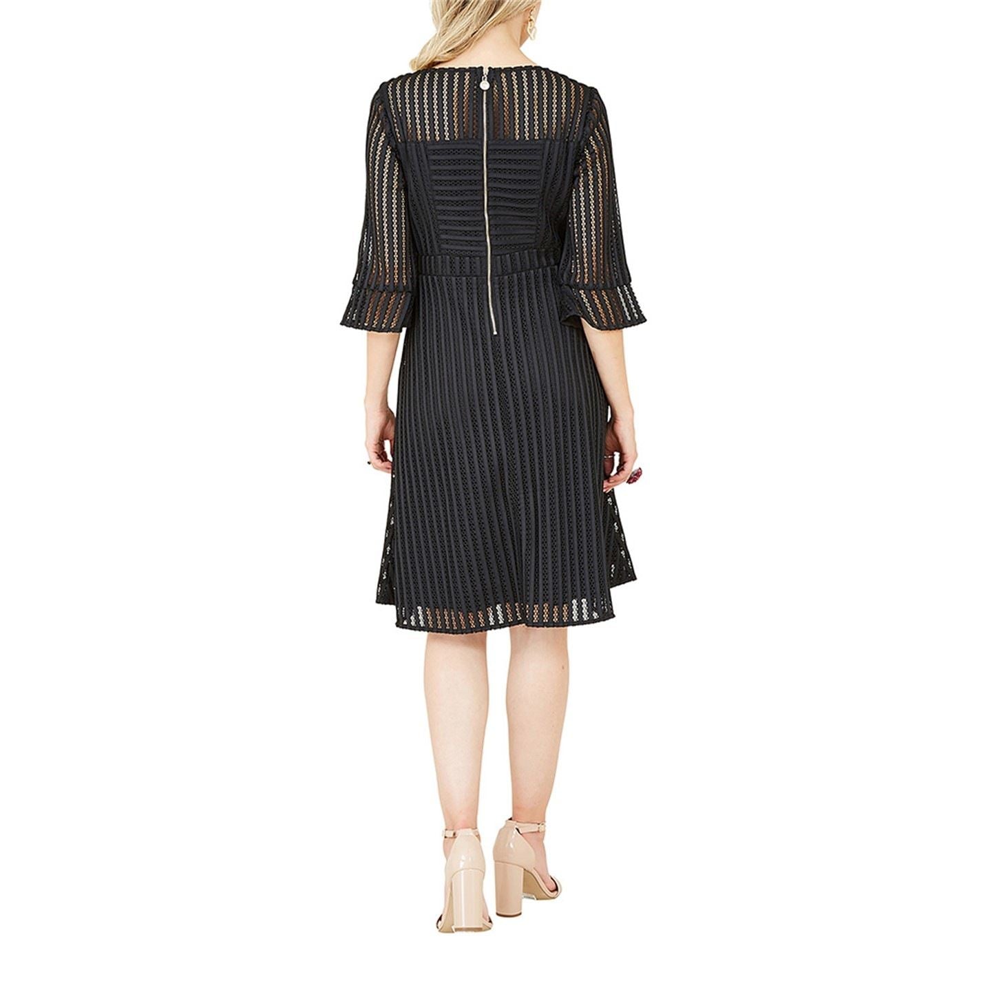 Yumi Fishnet Skater Dress