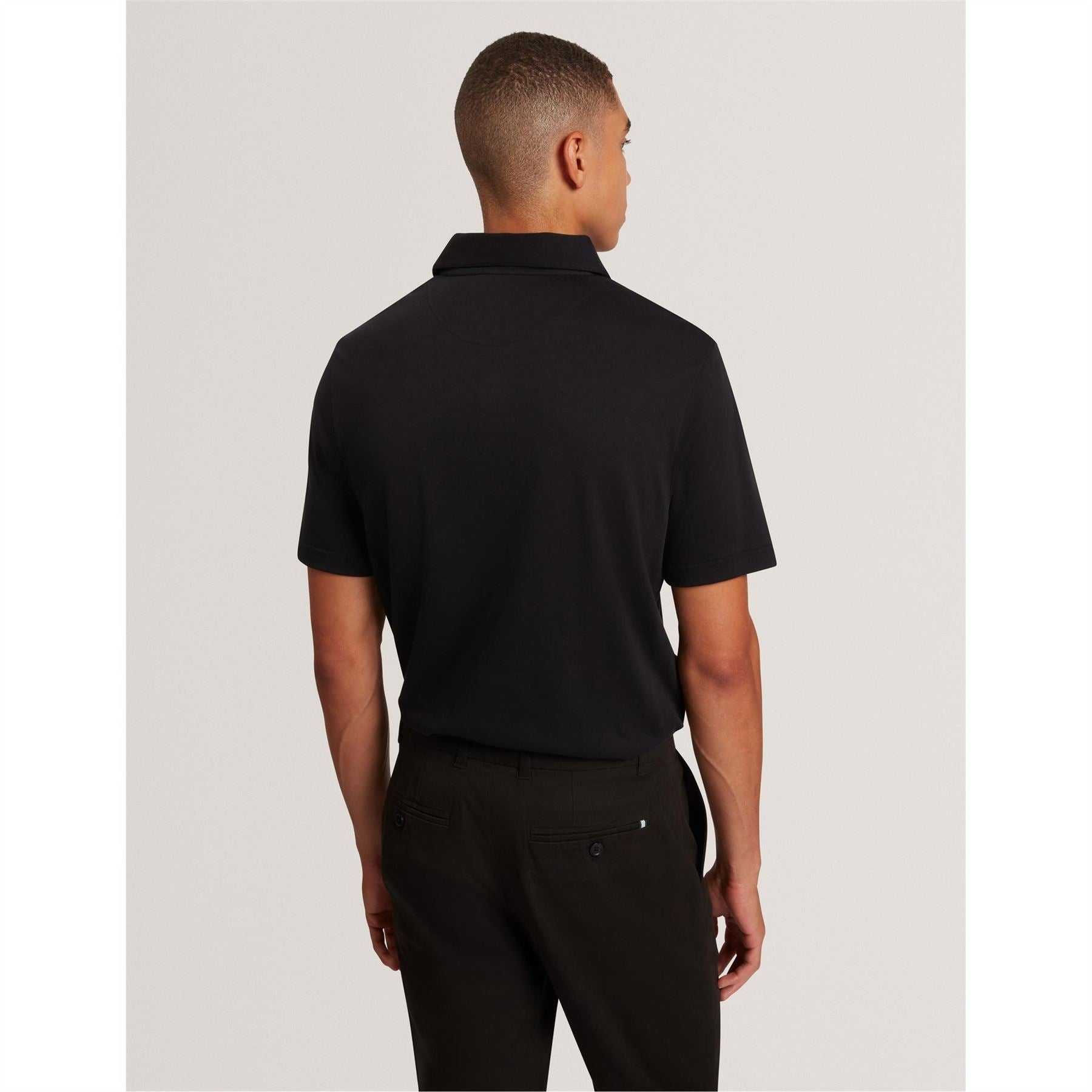 Ted Baker Mercerised Collared Neck Short Sleeve Polo Shirt