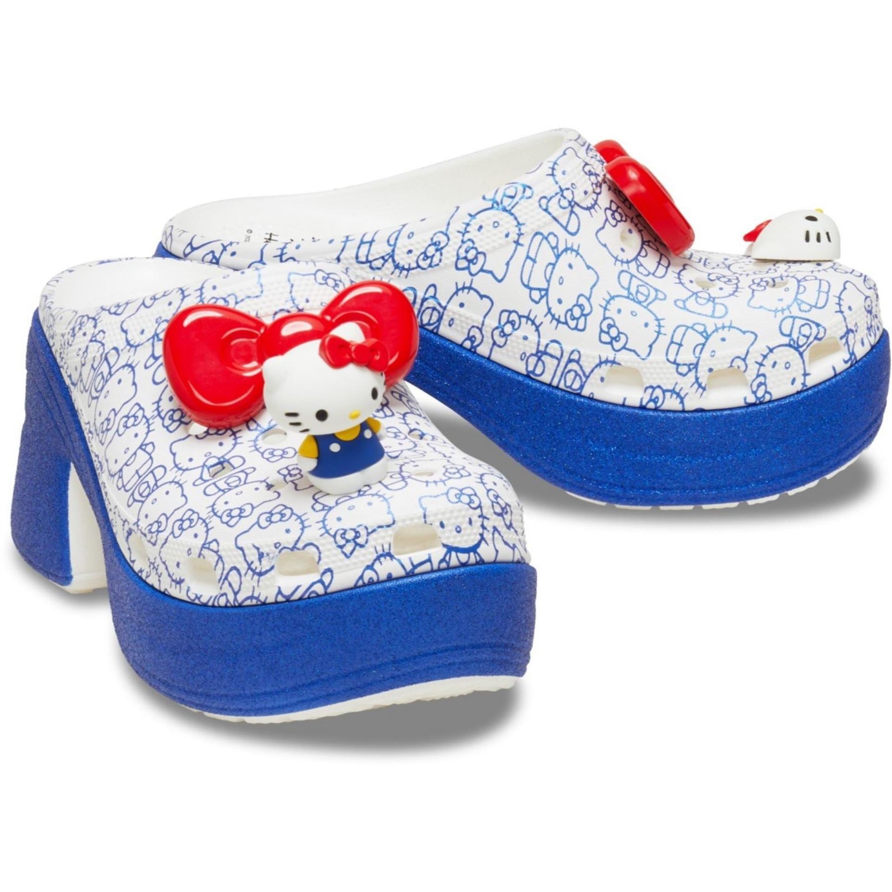 Crocs Hello Kitty Block Heel Clogs