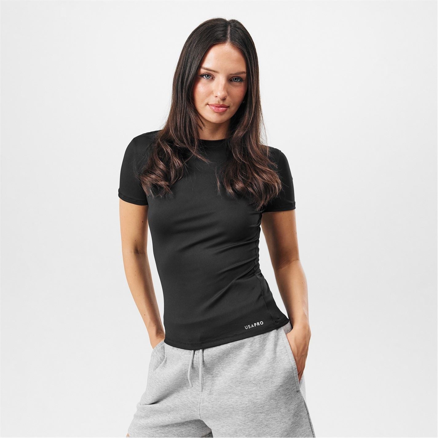 USA Pro Pro Essential Slim Fit Crew Neck T-Shirt