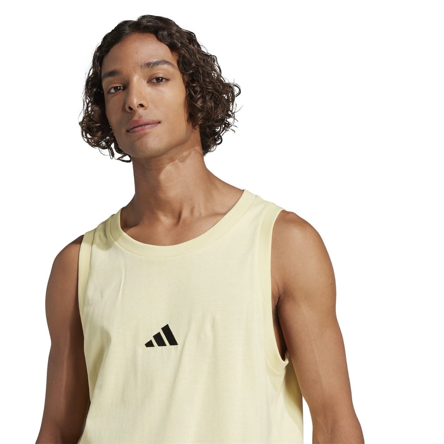 adidas Mens Essentials Small Logo Tank Top
