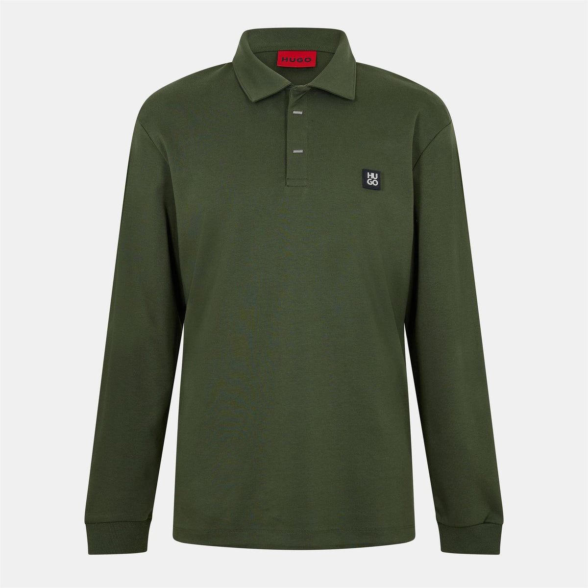 Hugo Collared Neck Long Sleeve Polo Shirt