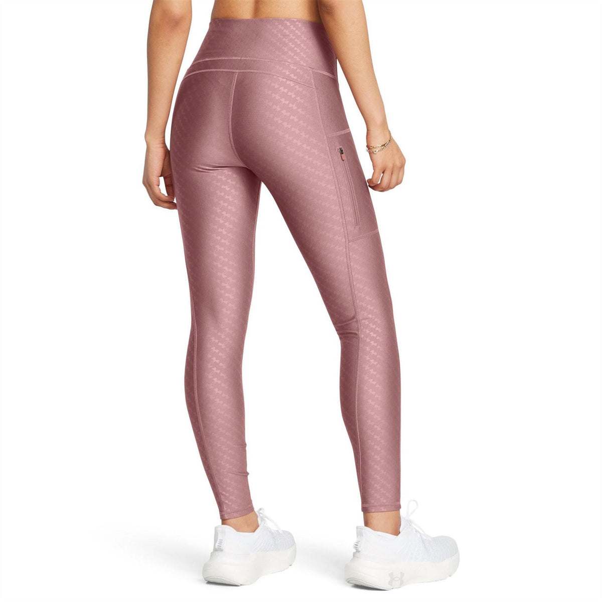 Under Armour Emboss Heatgear Compression Fit High Waisted Leggings