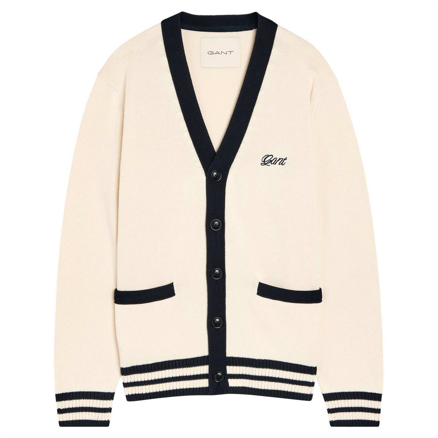 Gant Knit  V Neck Cardi