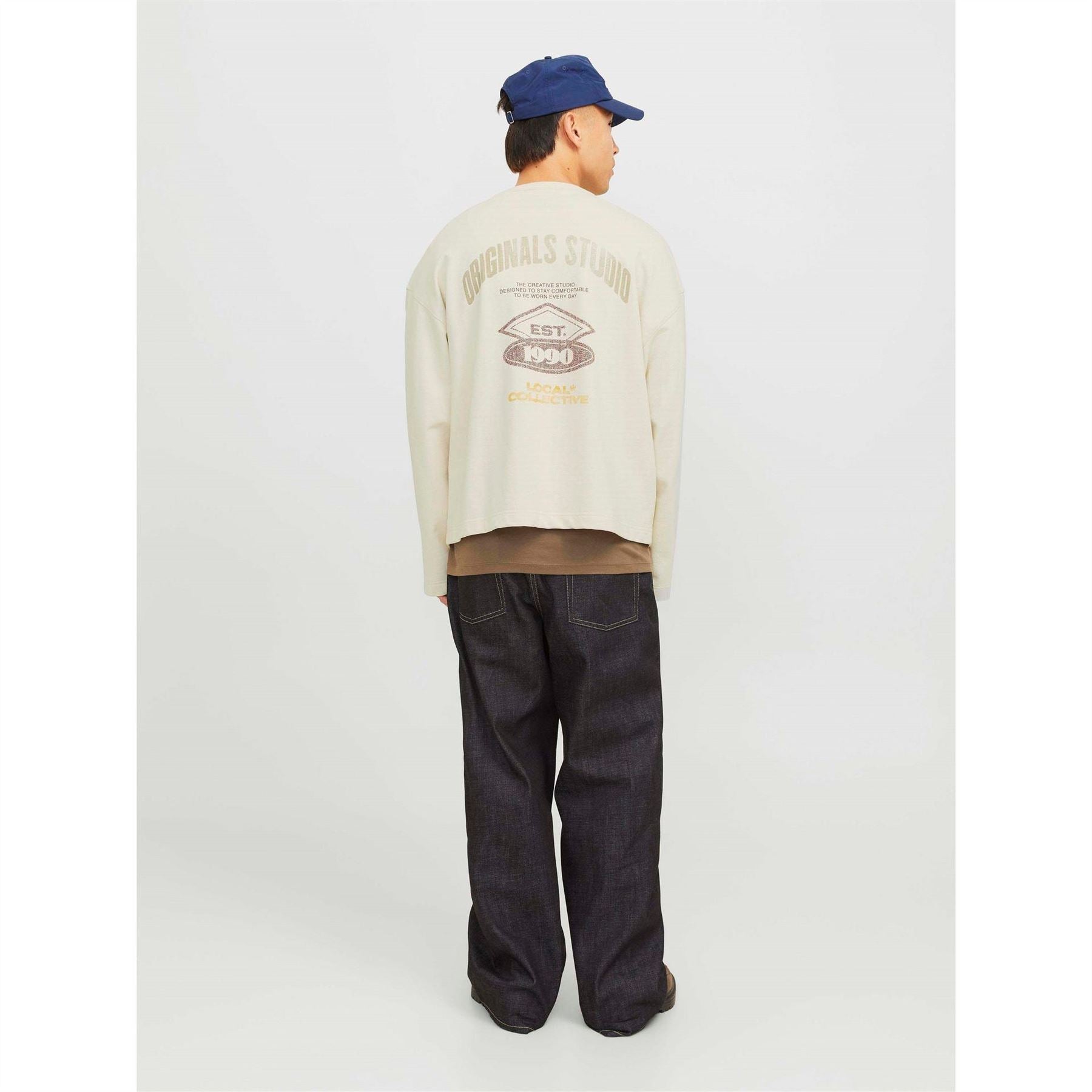 Jack and Jones Back Panel Crew Neck Sweatshirt