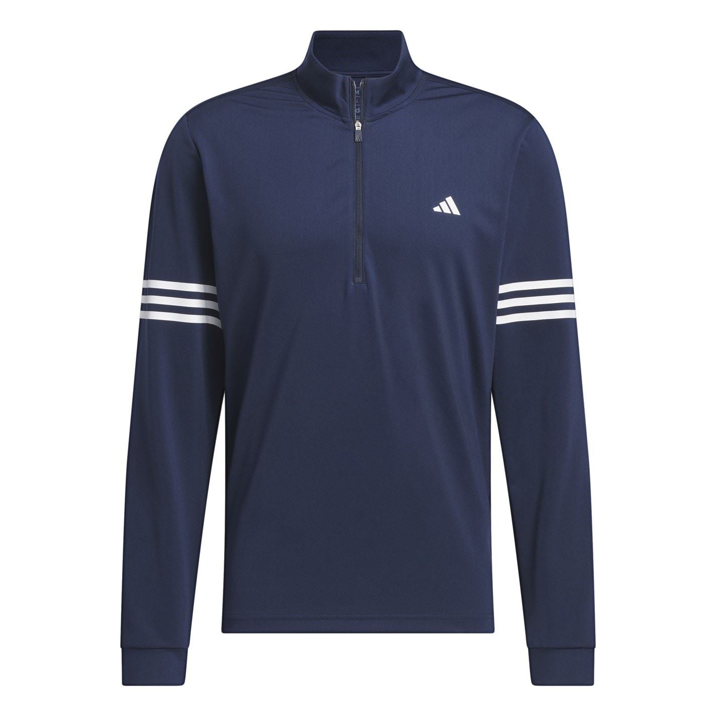 adidas Mens 3 Stripe Zip Top