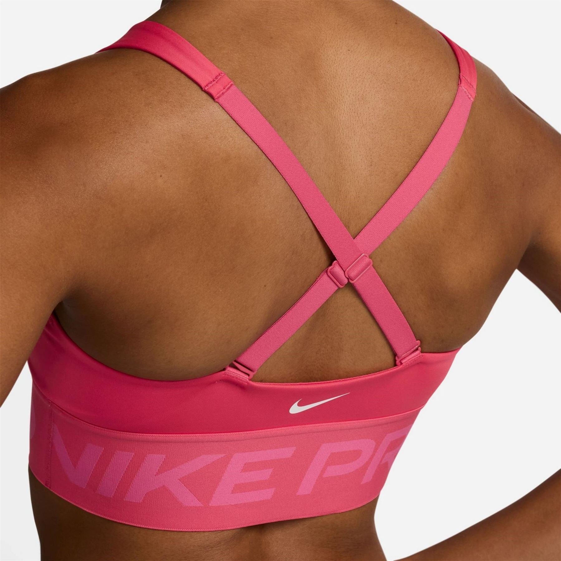 Nike Womens Pro Indy Plunge Medium Support Padded Sports Bra Medium Impact