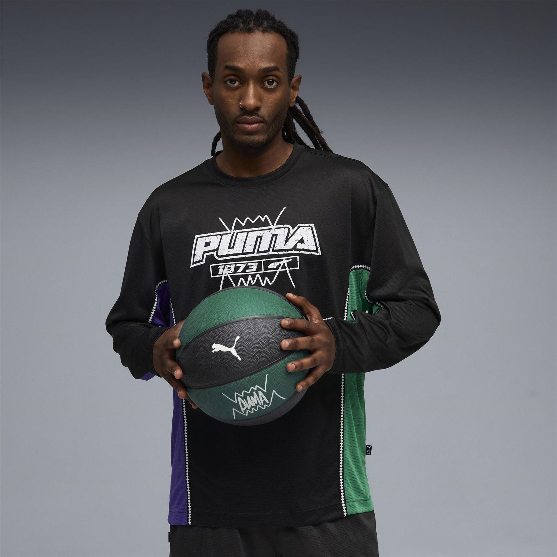 Puma Hoopaverse Shooting Long Sleeve Performance Gym Top