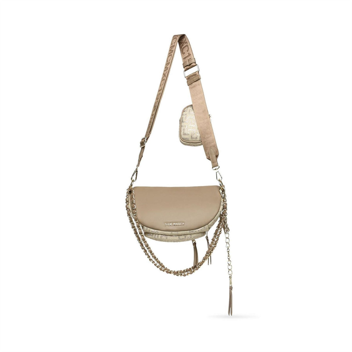 Steve Madden Bmaximas Crescent Shape Sling Bag with Chain