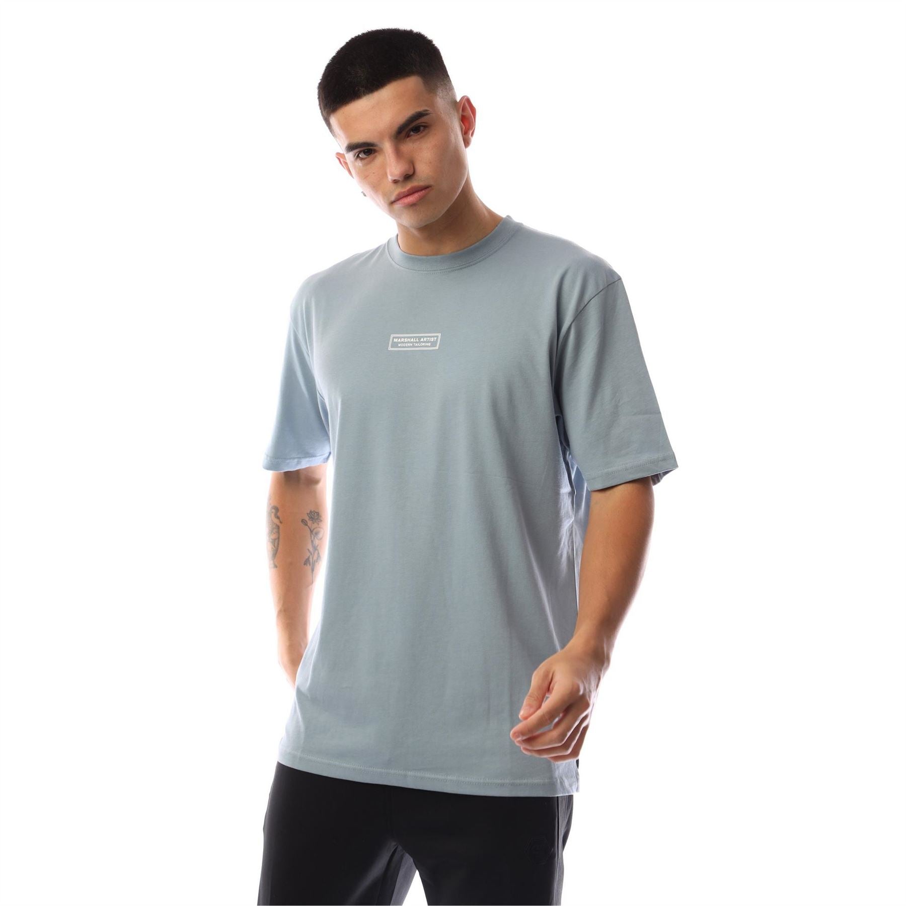 Marshall Artist Logo Print Crew Neck Short Sleeve T-Shirt