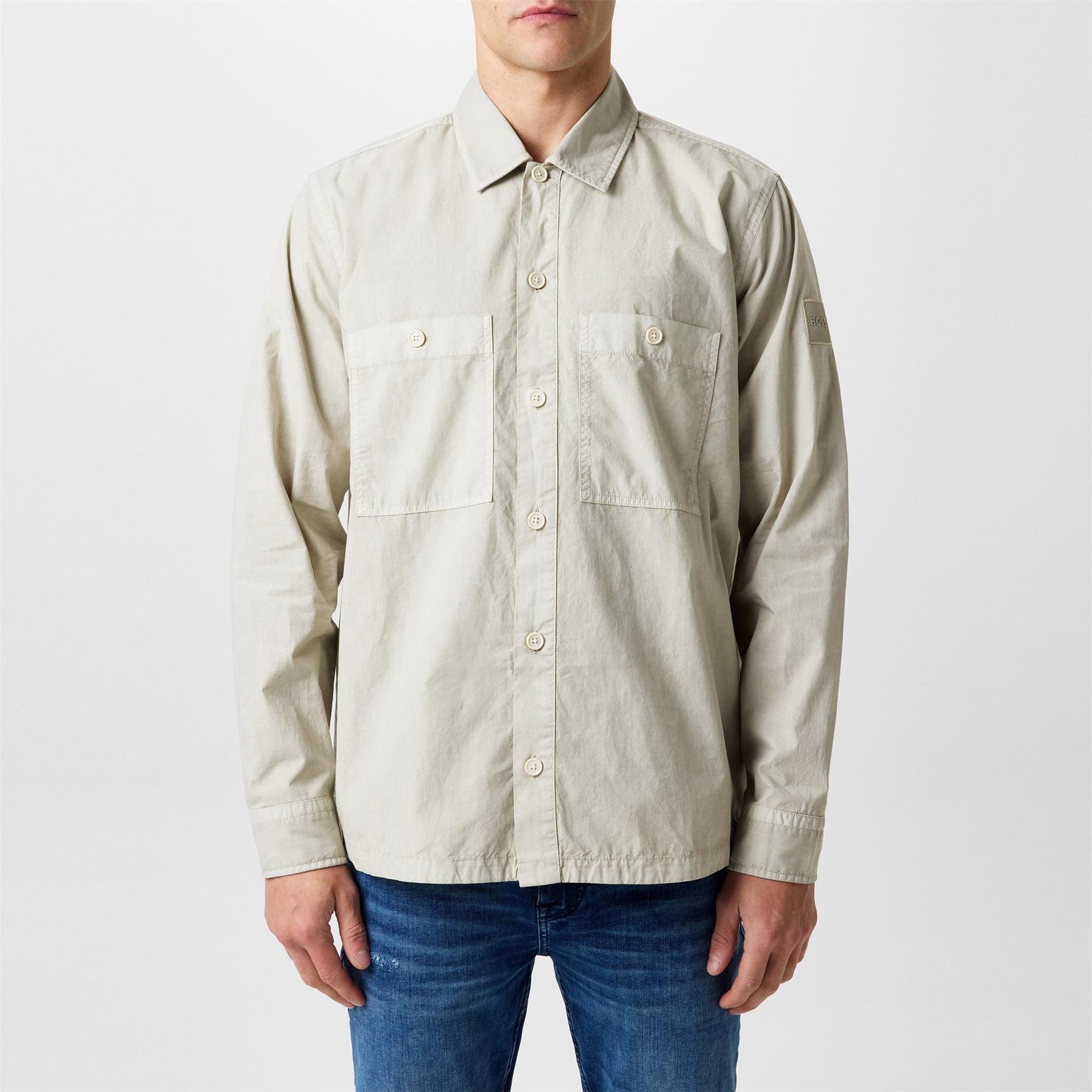 Boss Academy Shirt Collared Neck Regular Fit Jacket