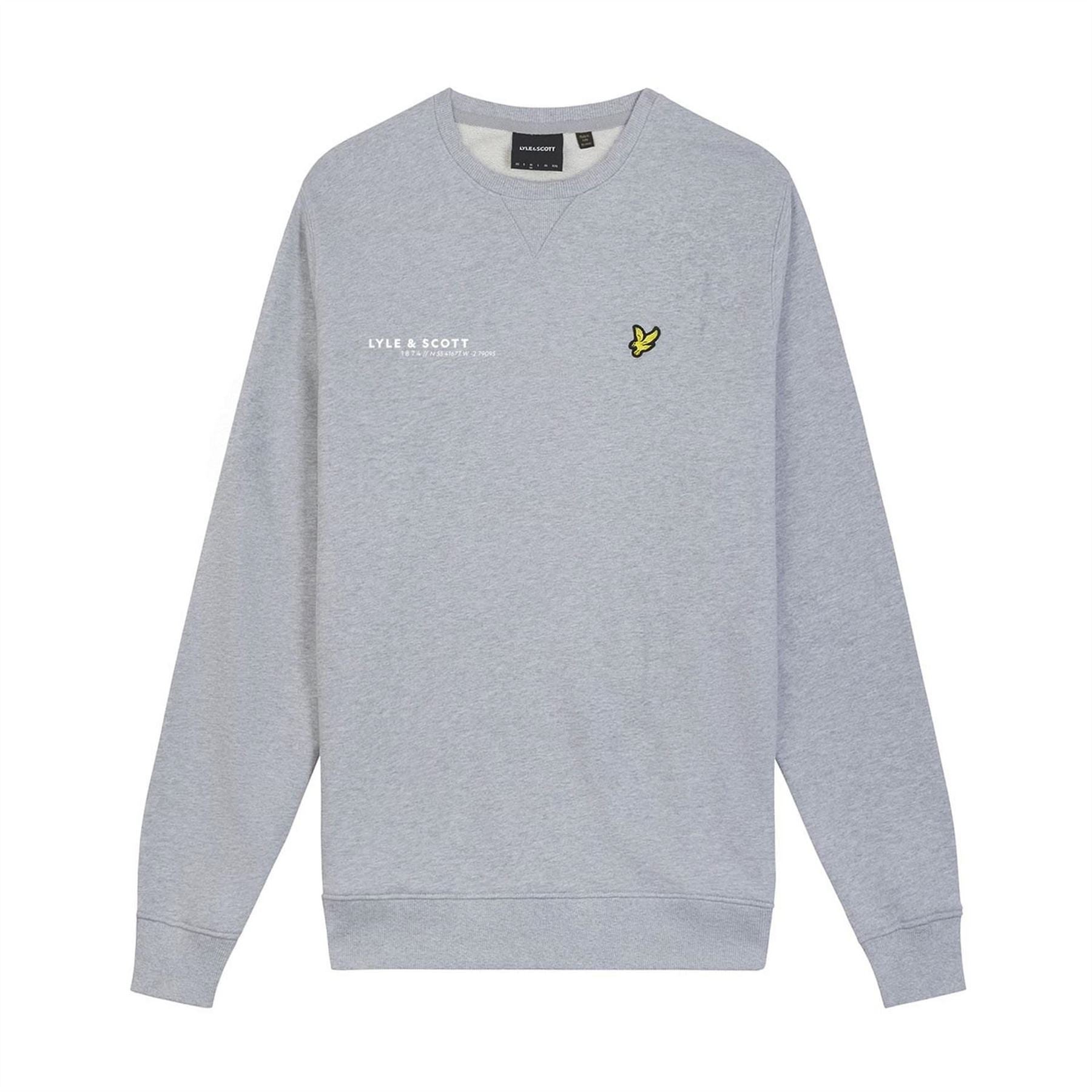 Lyle and Scott Ordinate Print Crewneck Sweatshirt