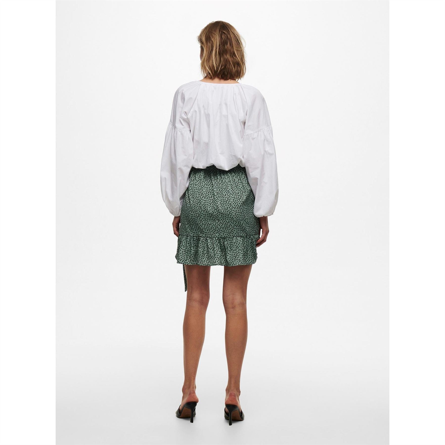 Only Print Wrap Skirt