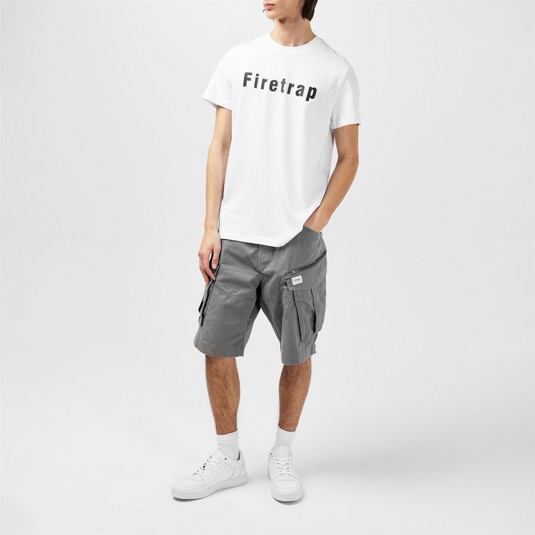 Firetrap Mens Large Logo T-Shirt