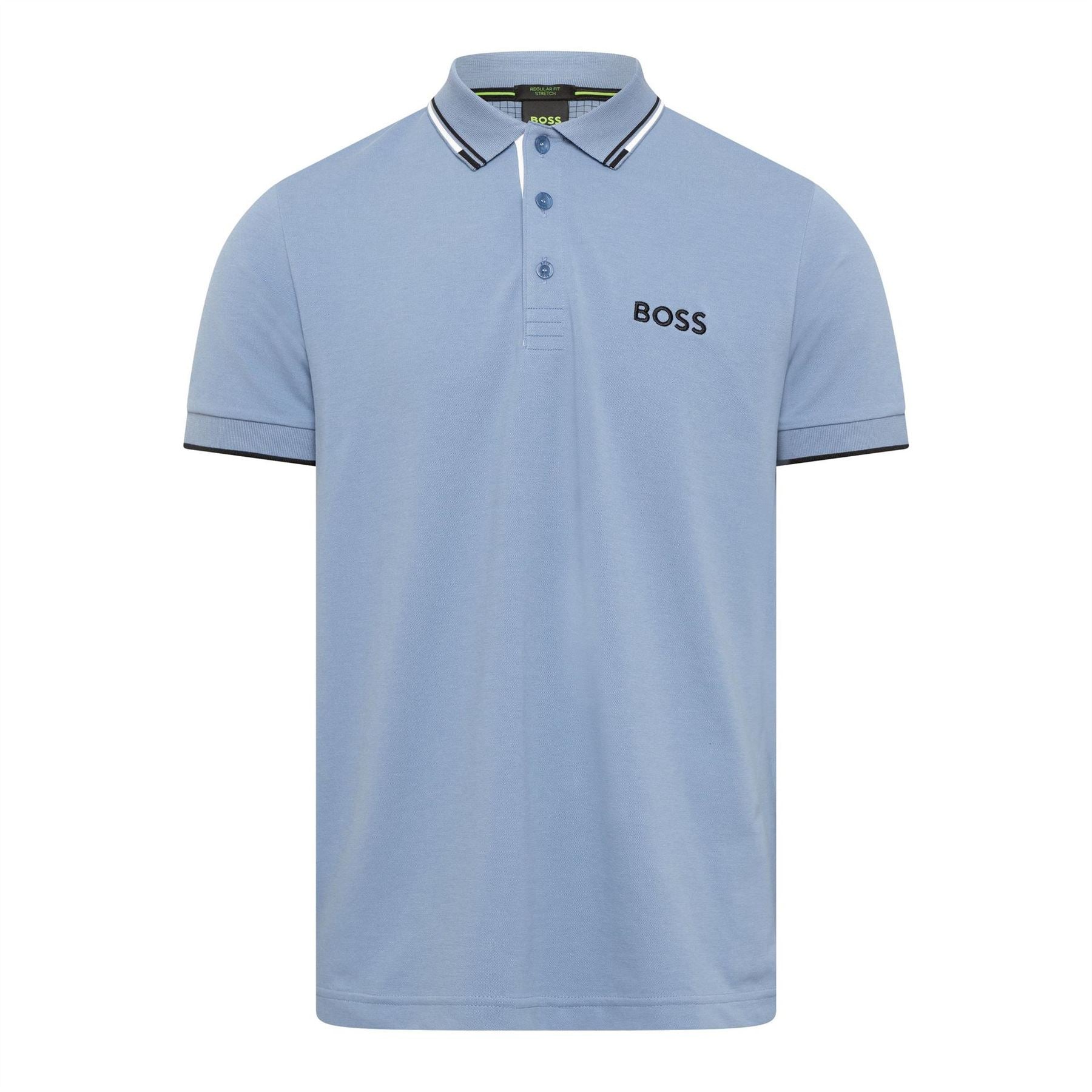 Hugo Wordmark Collared Neck Short Sleeve Regular Fit Shirt