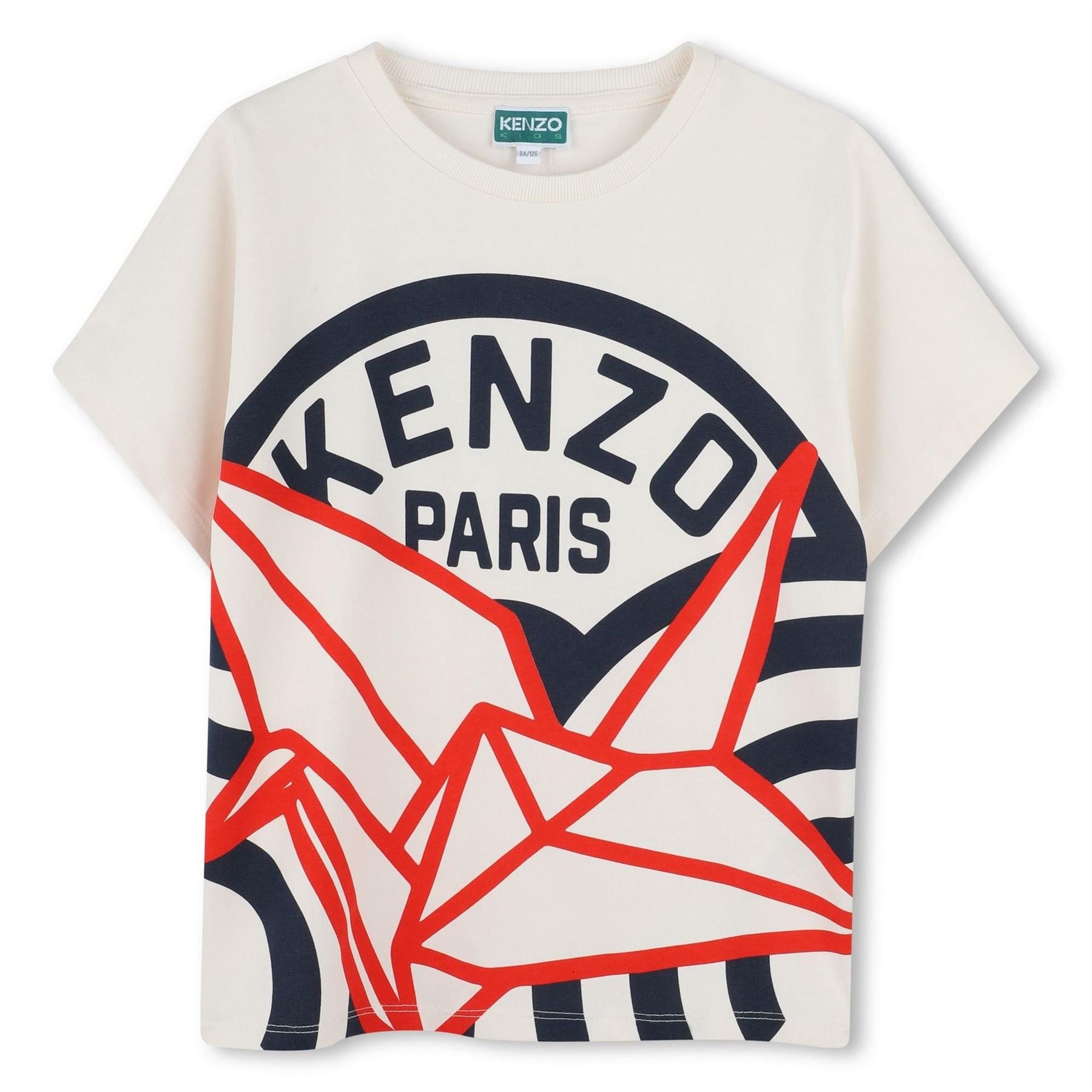 Kenzo Kids Origami Print Regular Fit T-Shirt