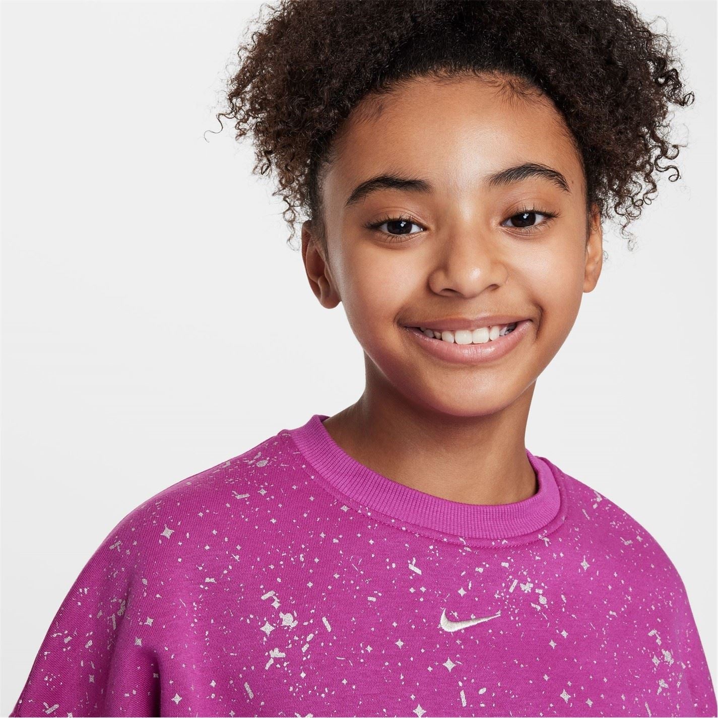 Nike Sportswear Club Fleece Big Kids (girls) Boxy Crew