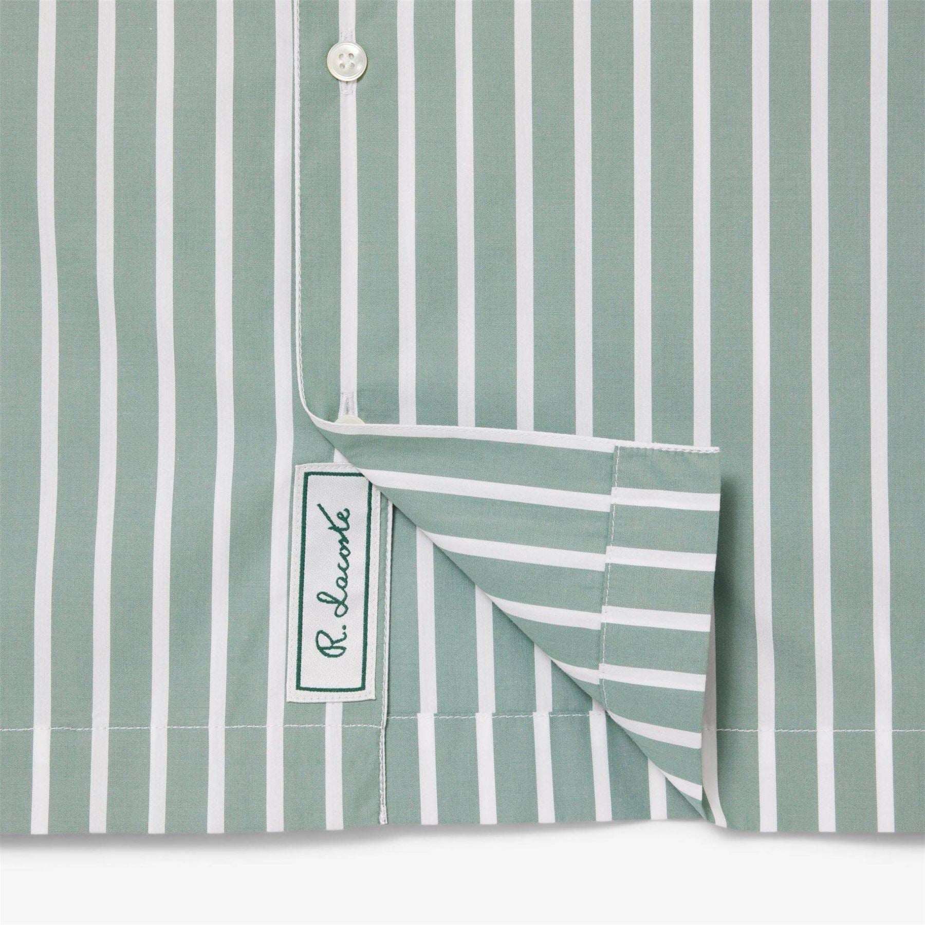 Lacoste Short Sleeve Striped Patterned Shirt