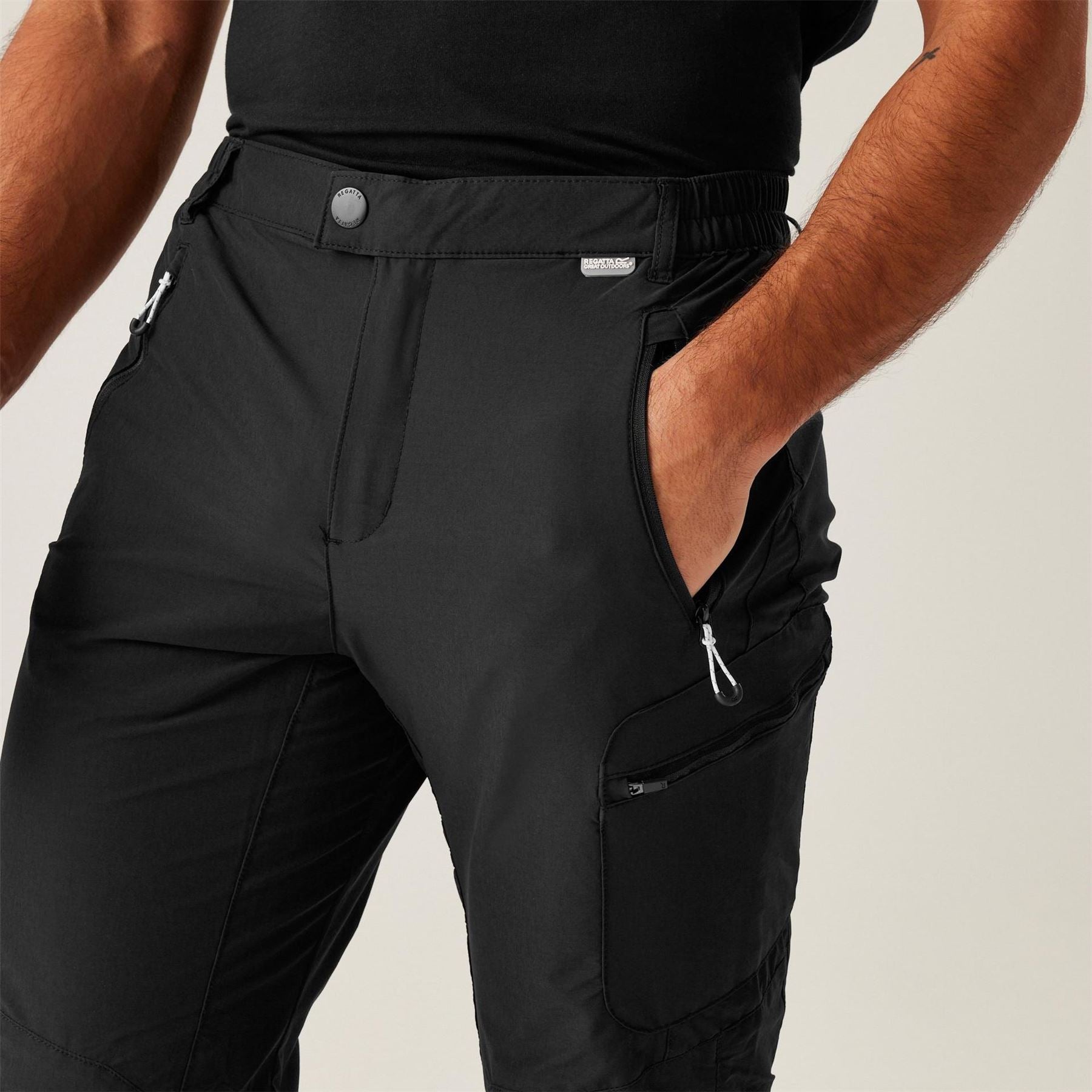 Regatta Highton Solid Patterned Straight Athletic Pants