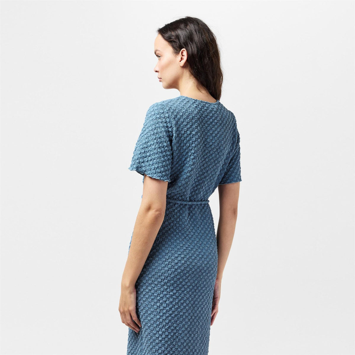Vero Moda Bubble V-Neck Midi A-Line Dress