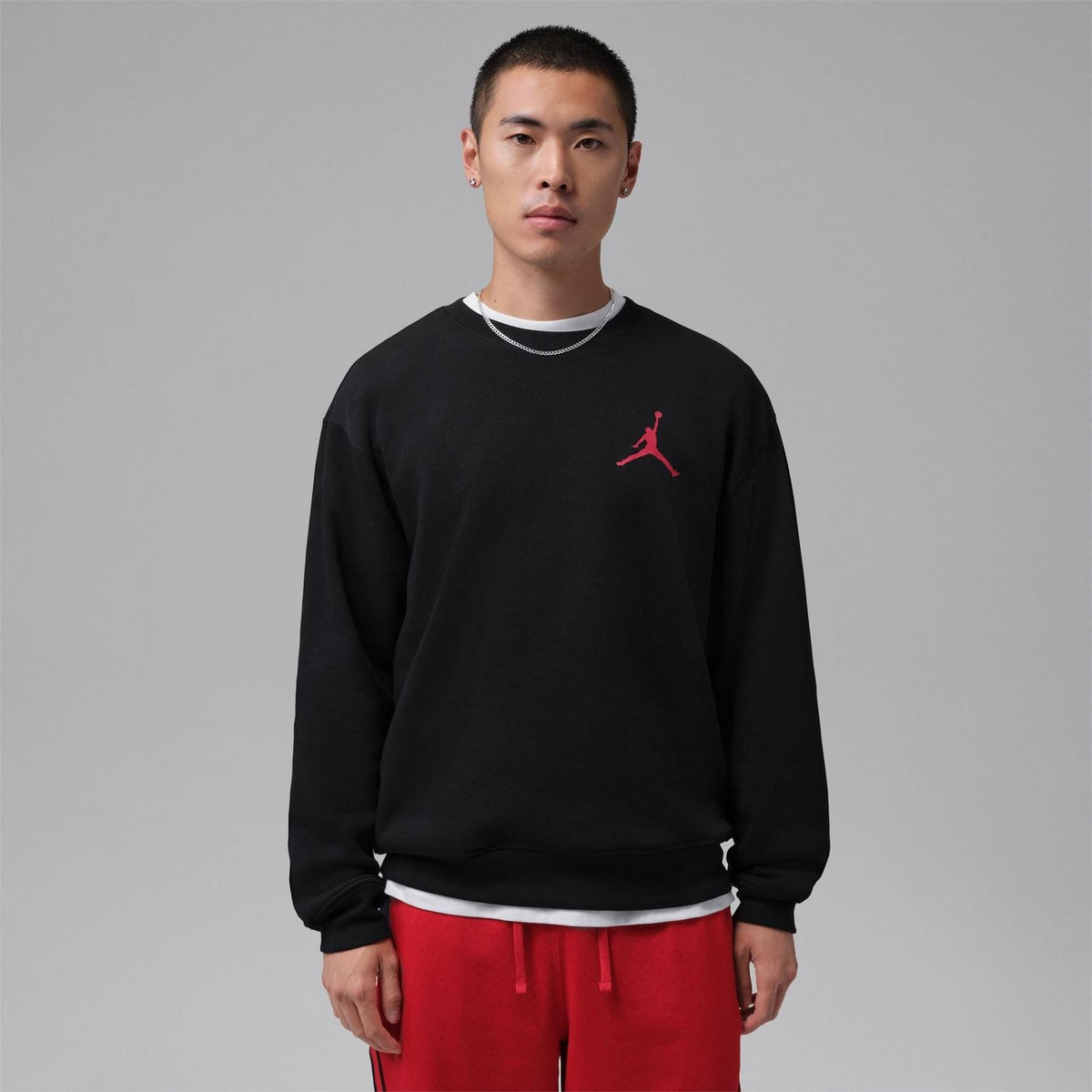 Air Jordan Crew Neck Long Sleeve Regular Fit Sweatshirt