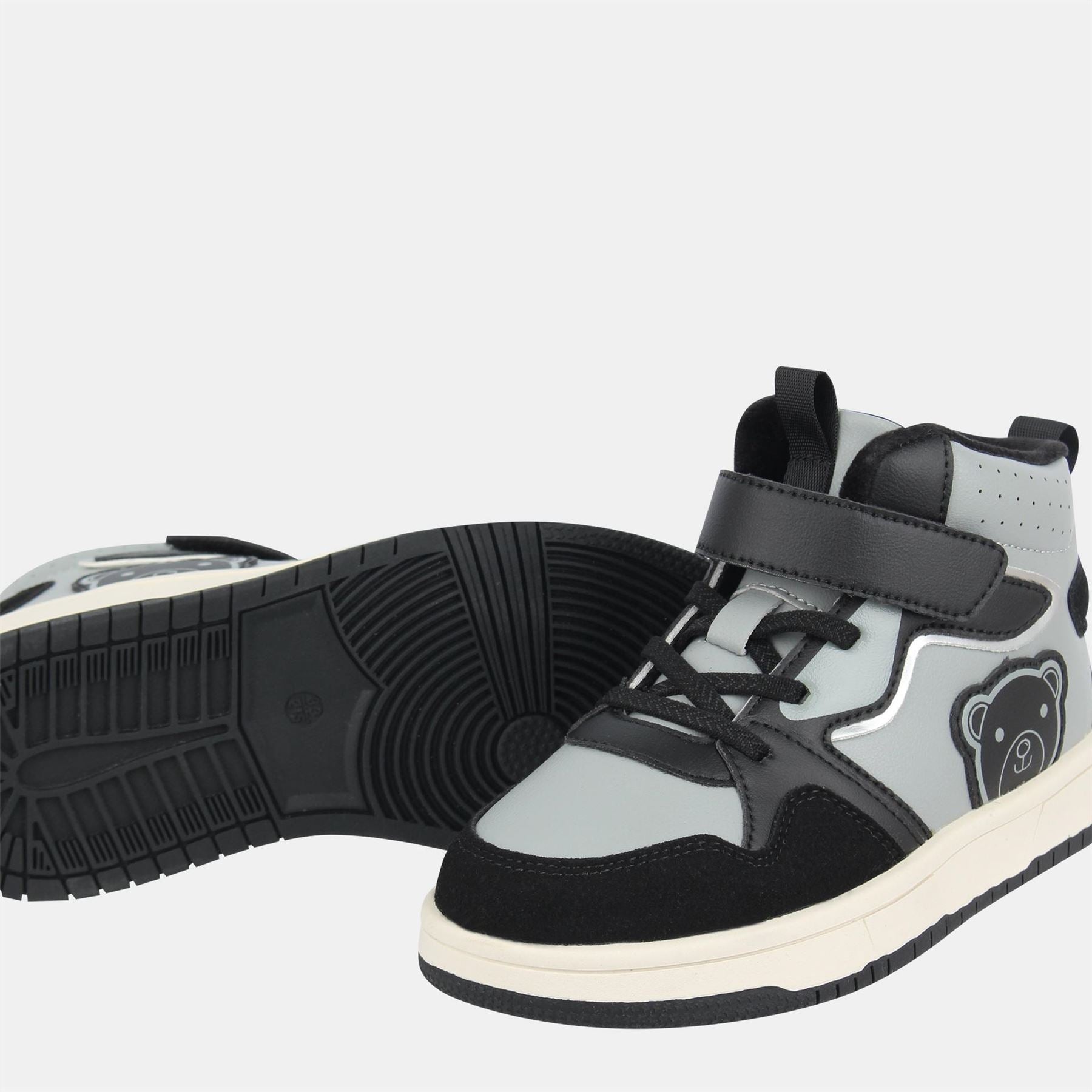 Fabric Bear Hi Top Teddy Bear Print Sneakers