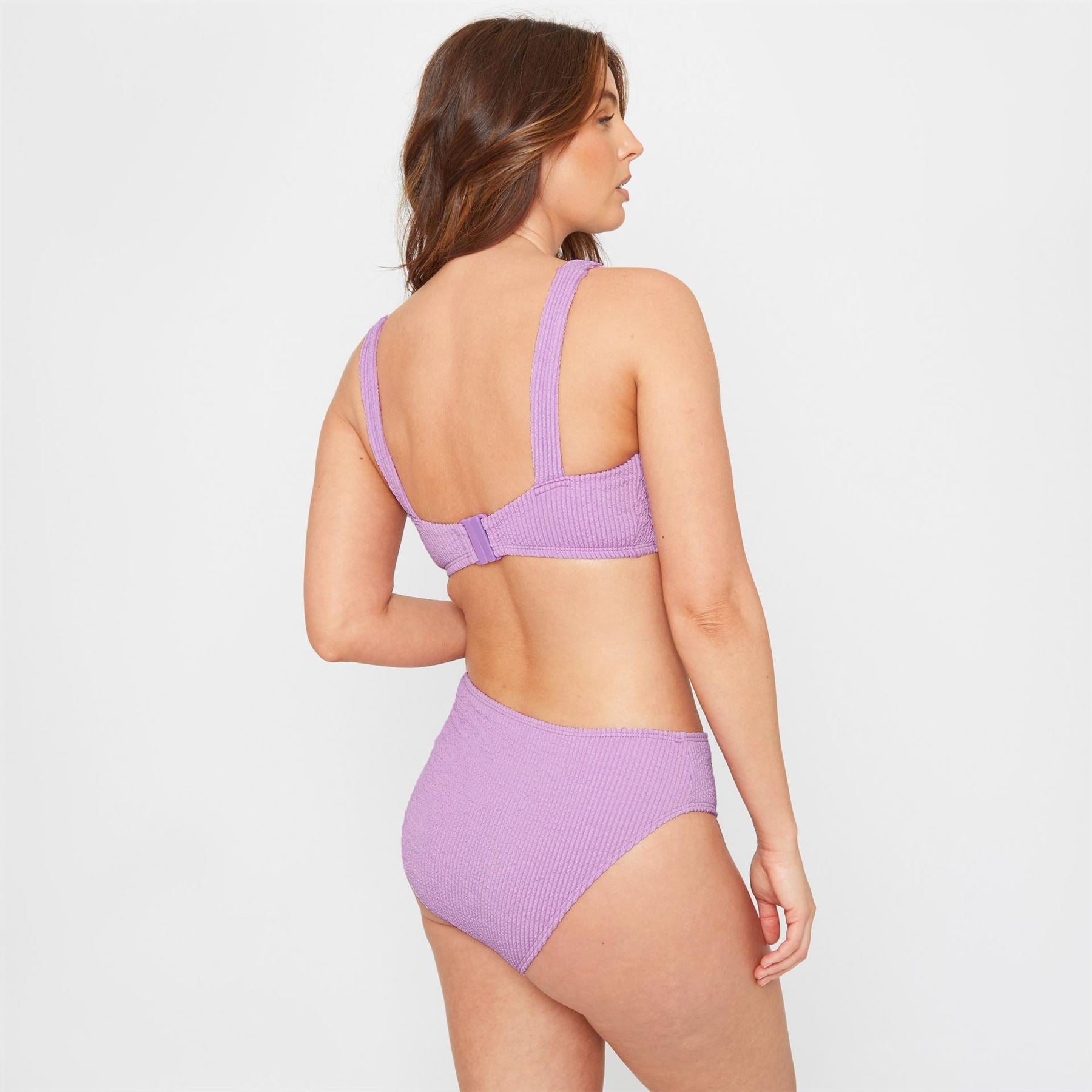 Be You Textured Square Neck Bikini Top