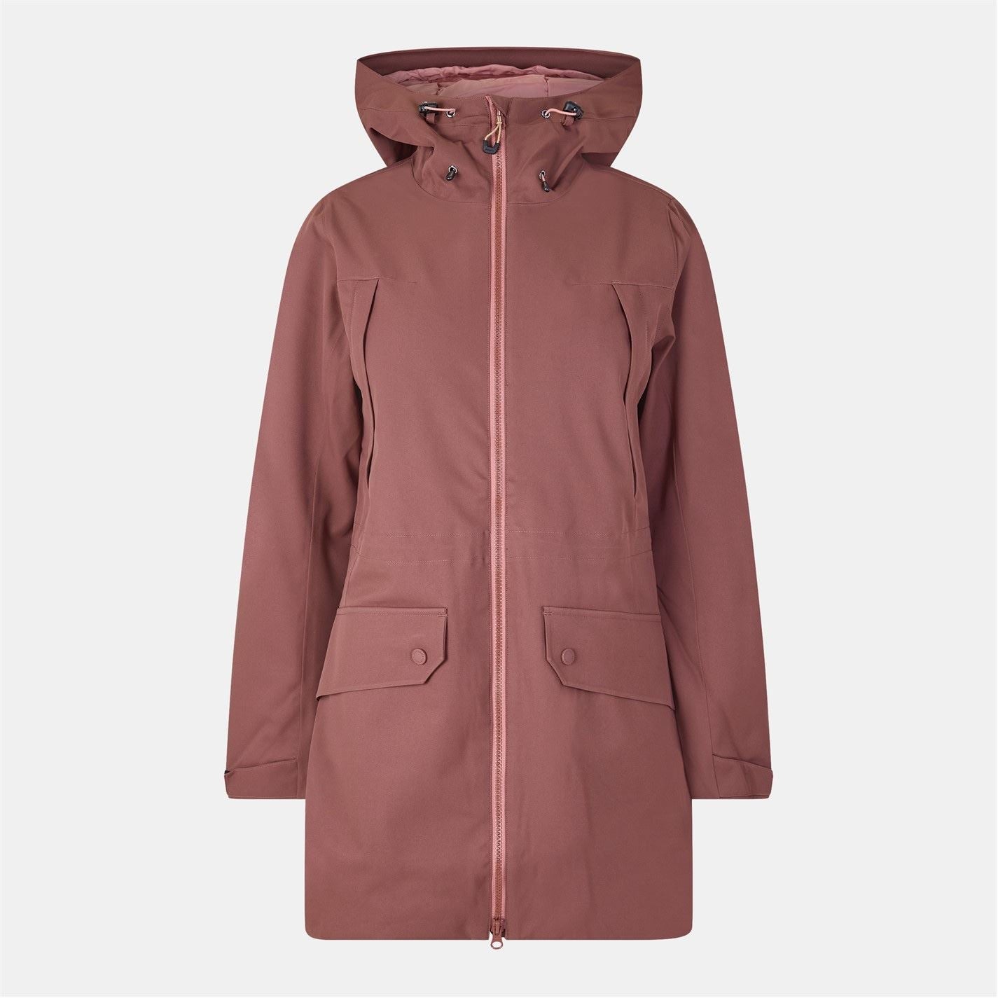 Icepeak Minier Solid Patterned Hooded Zipped Pocket Parka Jacket