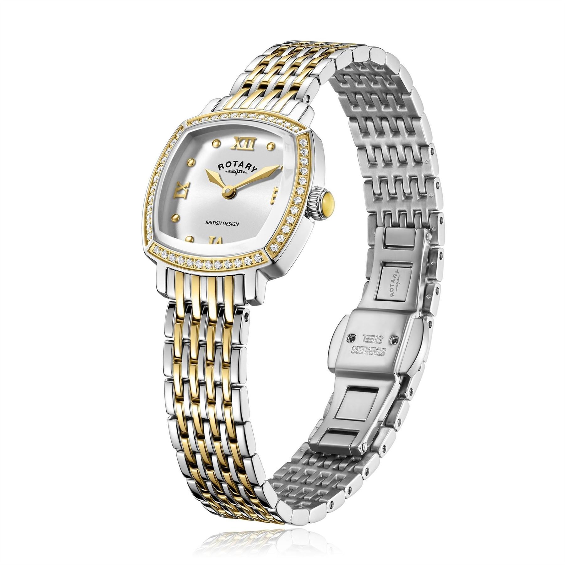 Rotary Traditional Yellow Gold Bracelet Analogue Watch
