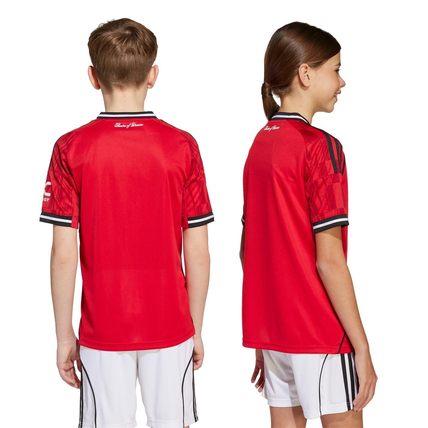 adidas Manchester United Home Shirt 2025 2026 Juniors