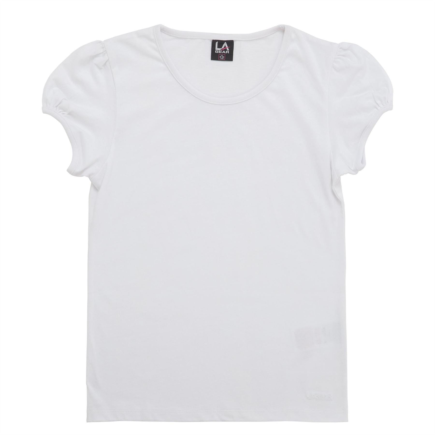 LA Gear 2 Pack Pe T-Shirts Junior Girls