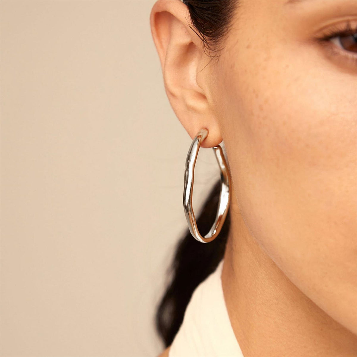 UNOde50 Sterling Silver Hoop Earings